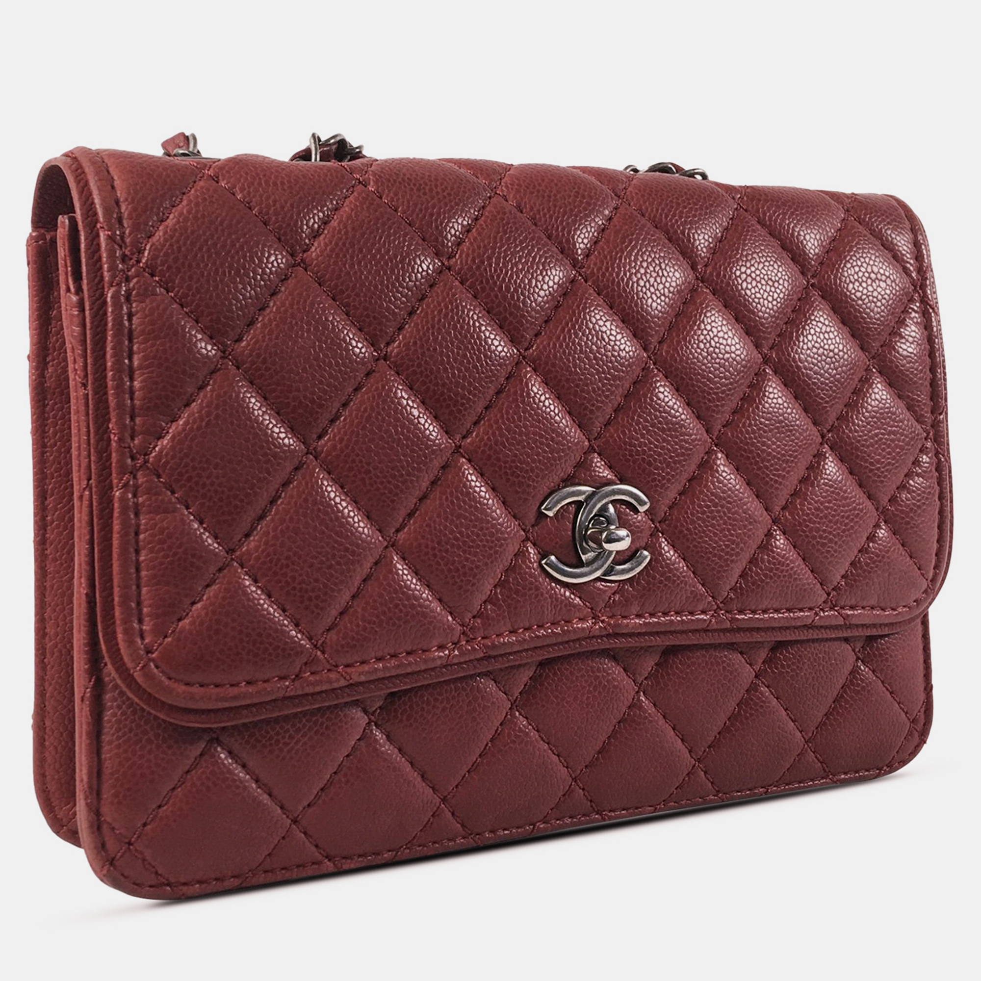 

Chanel CC Caviar Crossbody Bag, Red