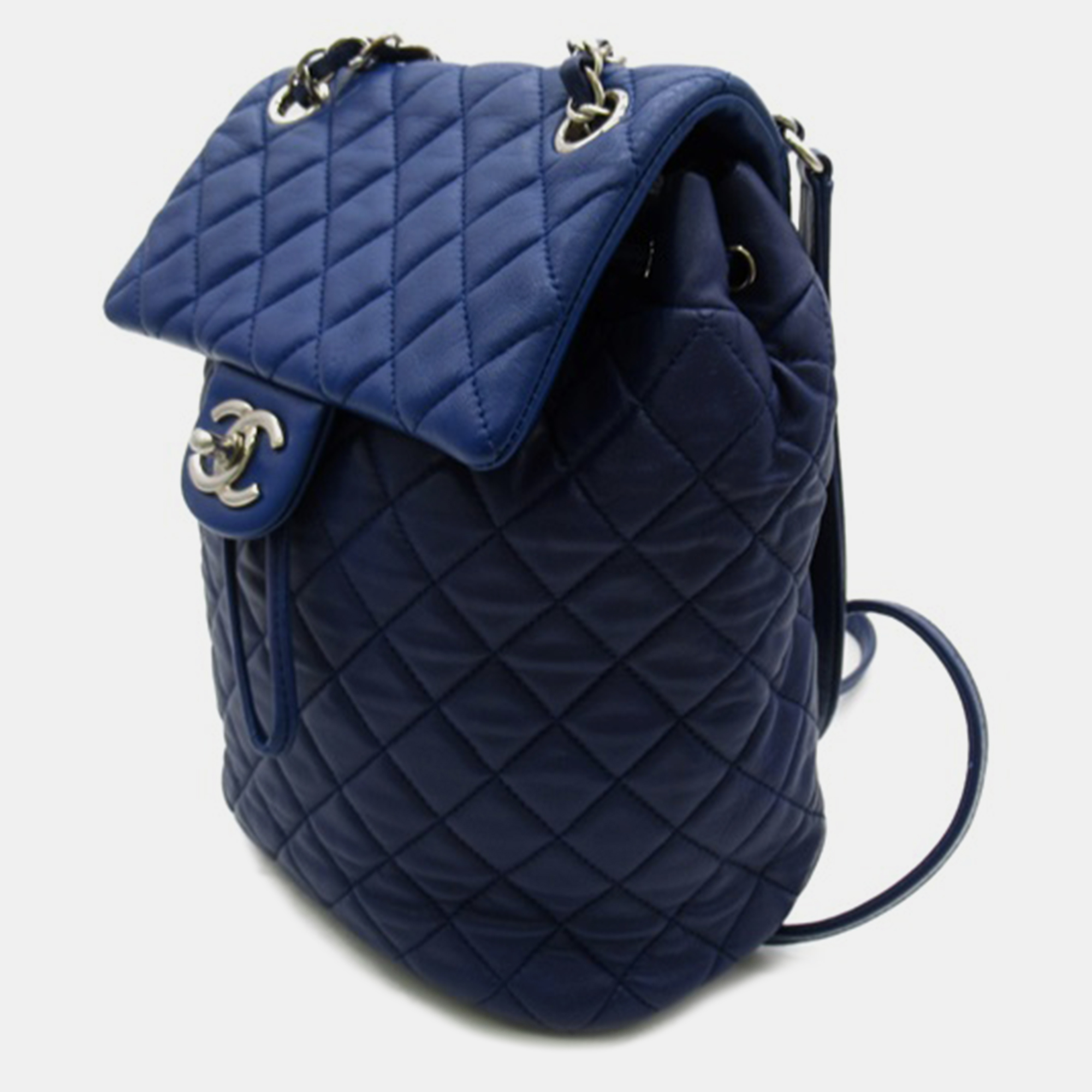 

Chanel Blue Leather CC Quilted Leather Urban Spirit Backpack