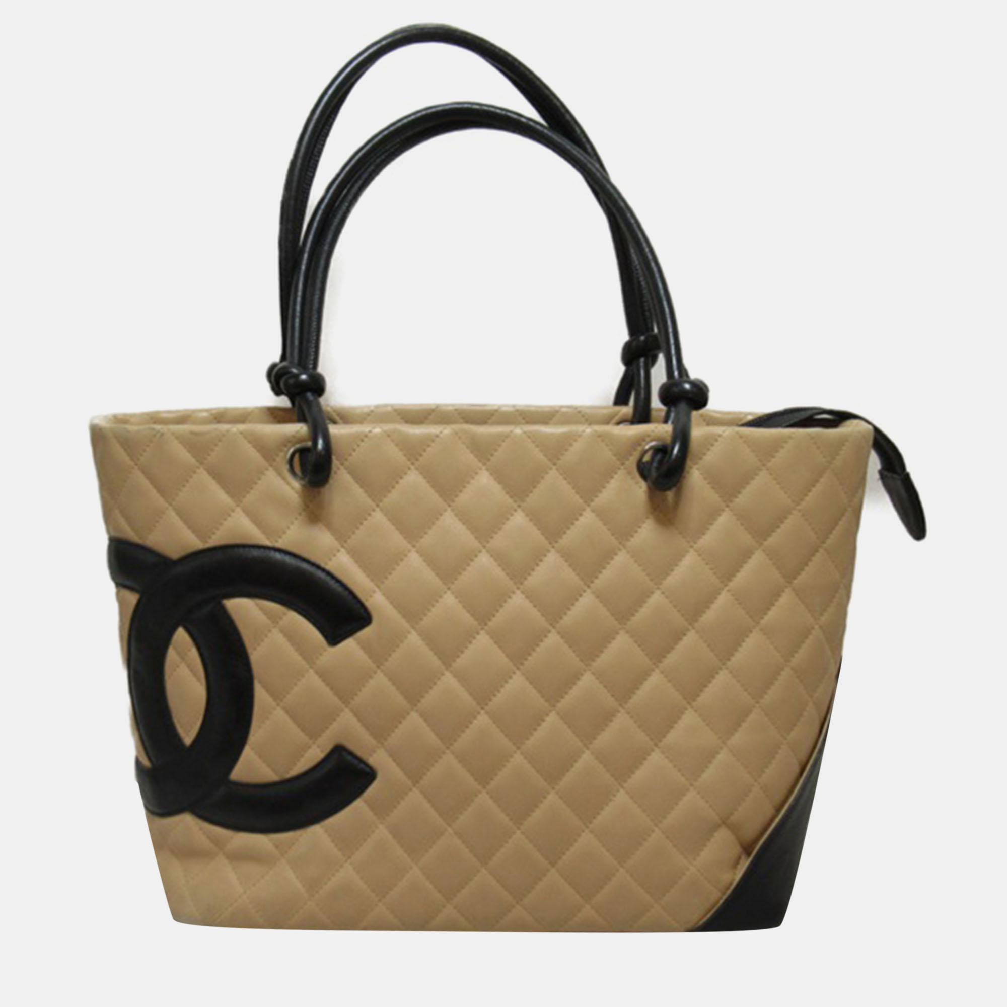 

Chanel Beige Leather Cambon Ligne Tote Bag