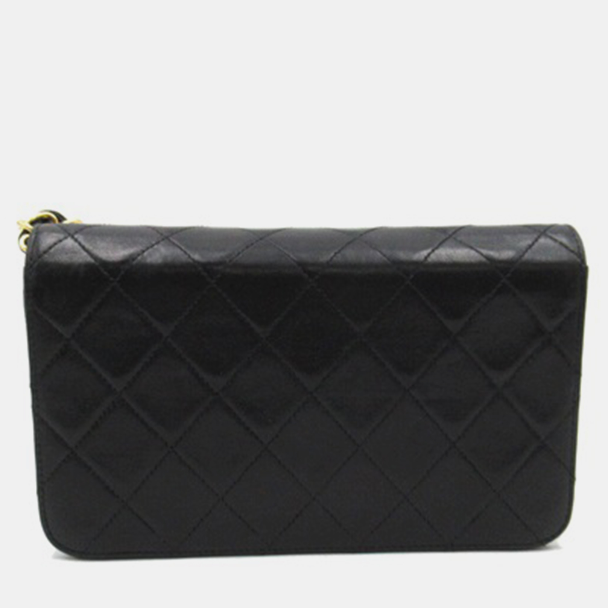 

Chanel Black Leather Mini Rectangle Classic Full Flap Bag