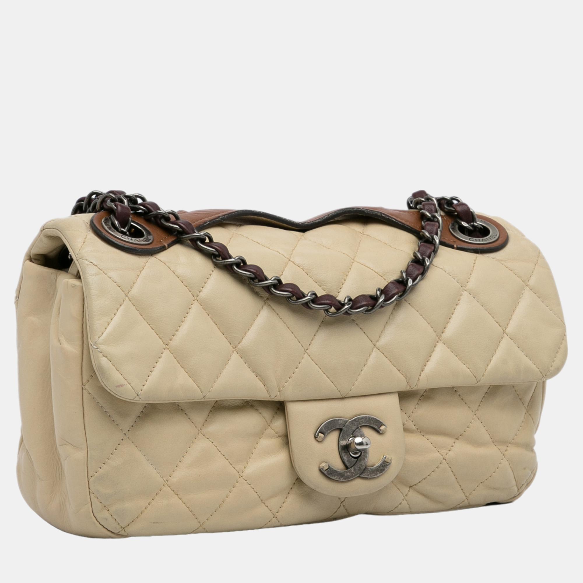 

Chanel Beige/Brown In The Mix Flap Bag