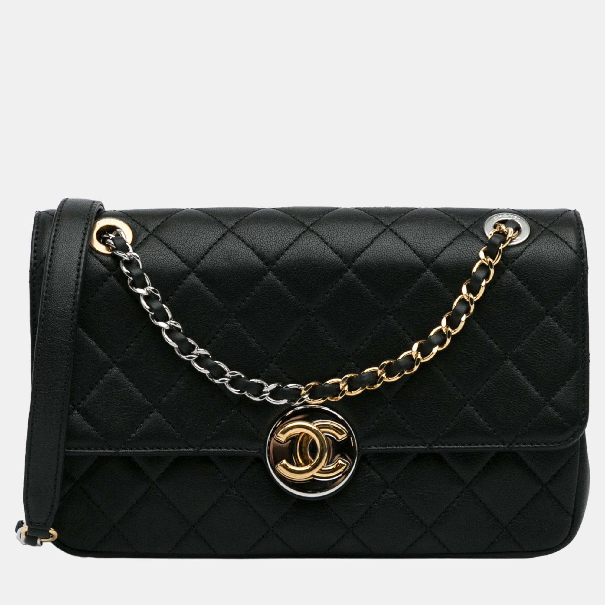 

Chanel Black Quilted Classic Single Flap