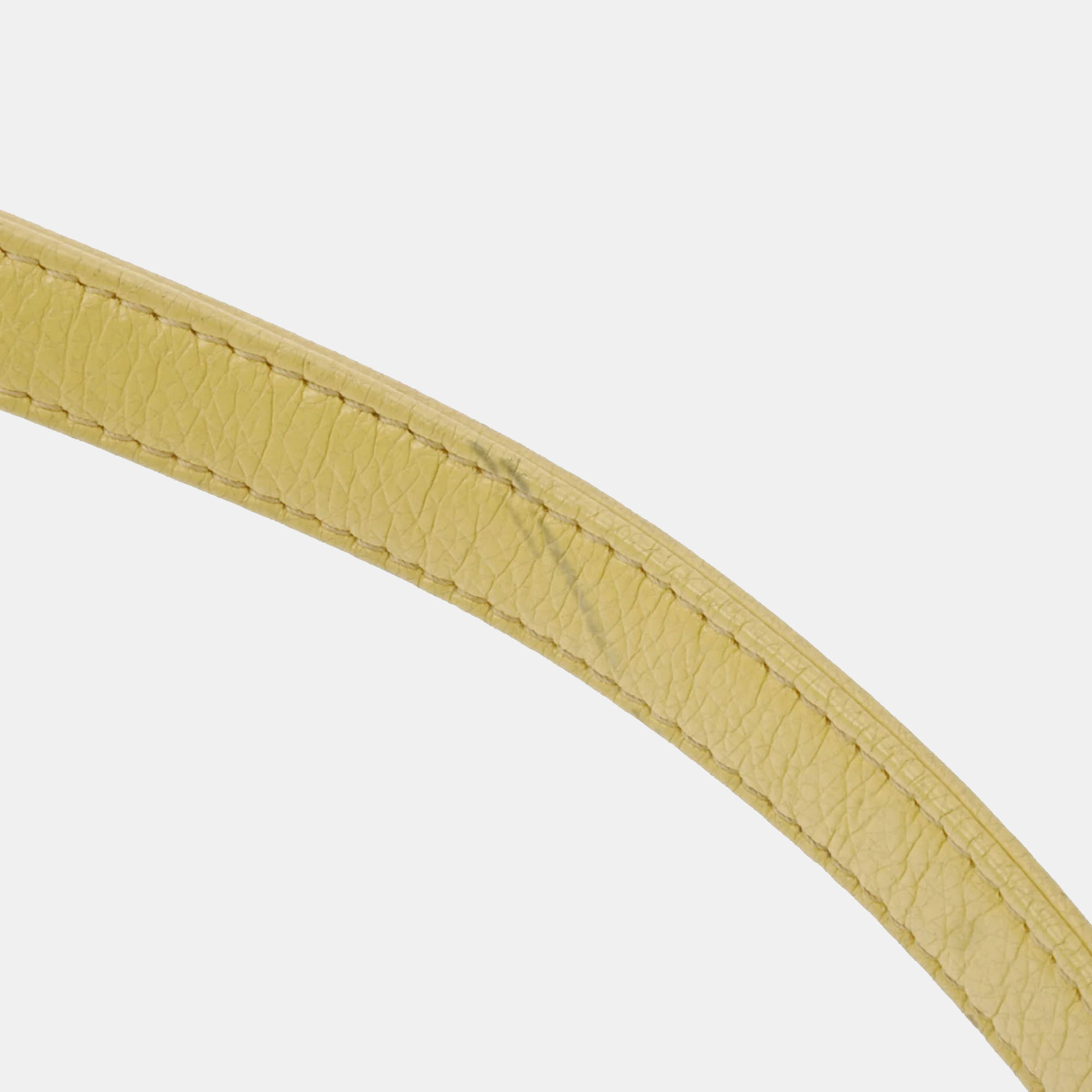 Chanel yellow leather crossbody shoulder bag 