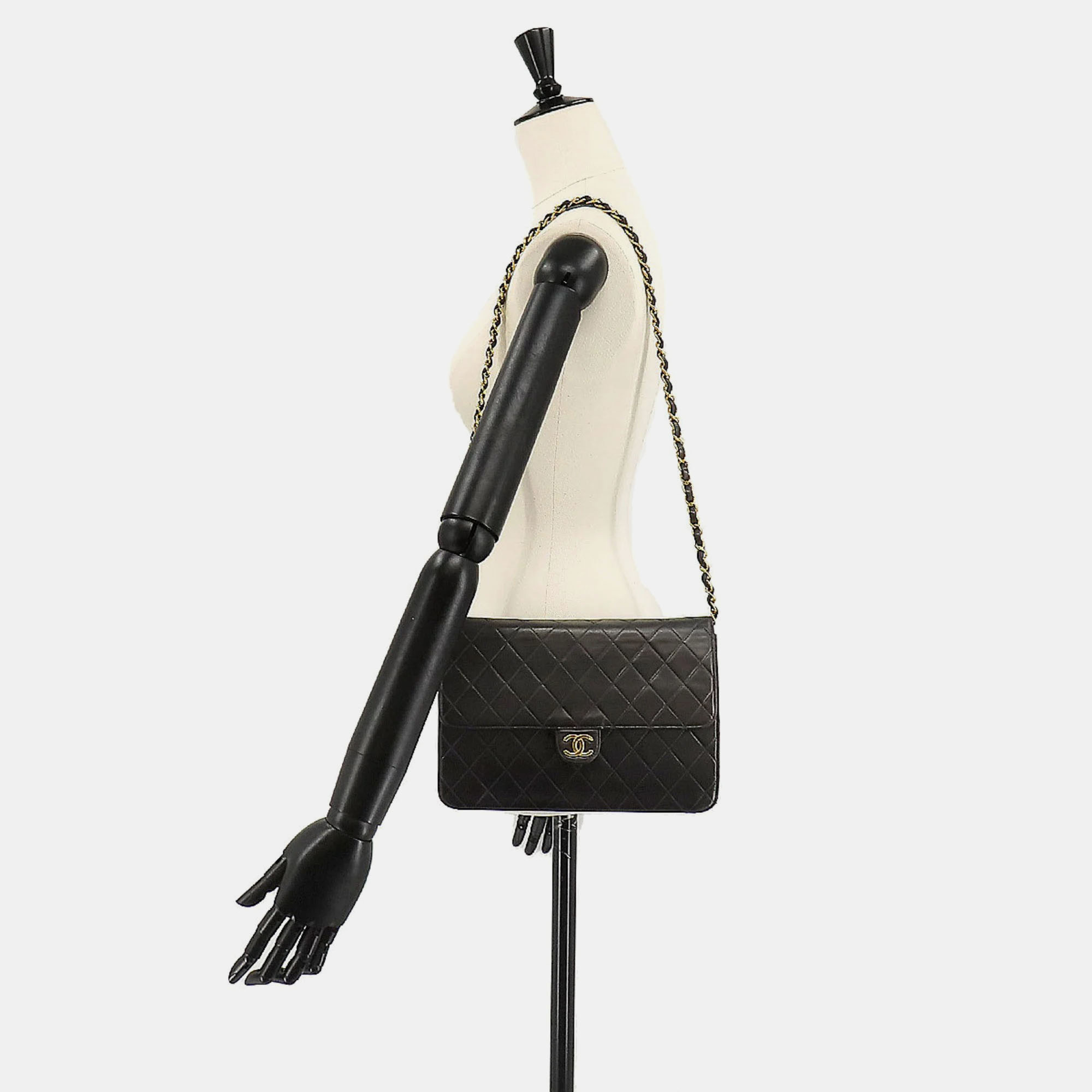 

Chanel Black Quilted Lambskin Flap Bag