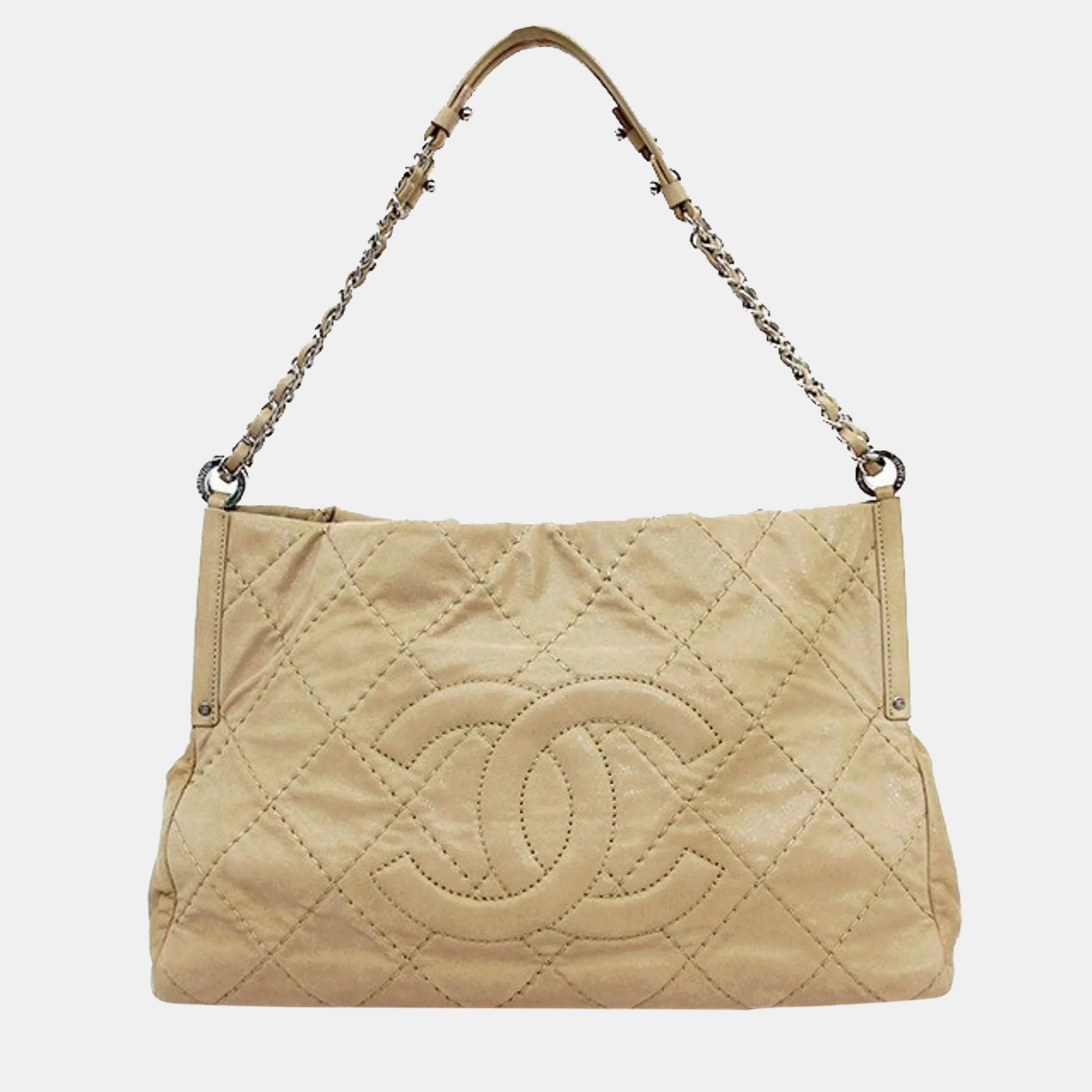 Pre Owned Chanel  Leather  Wild Stitch Shoulder Bags