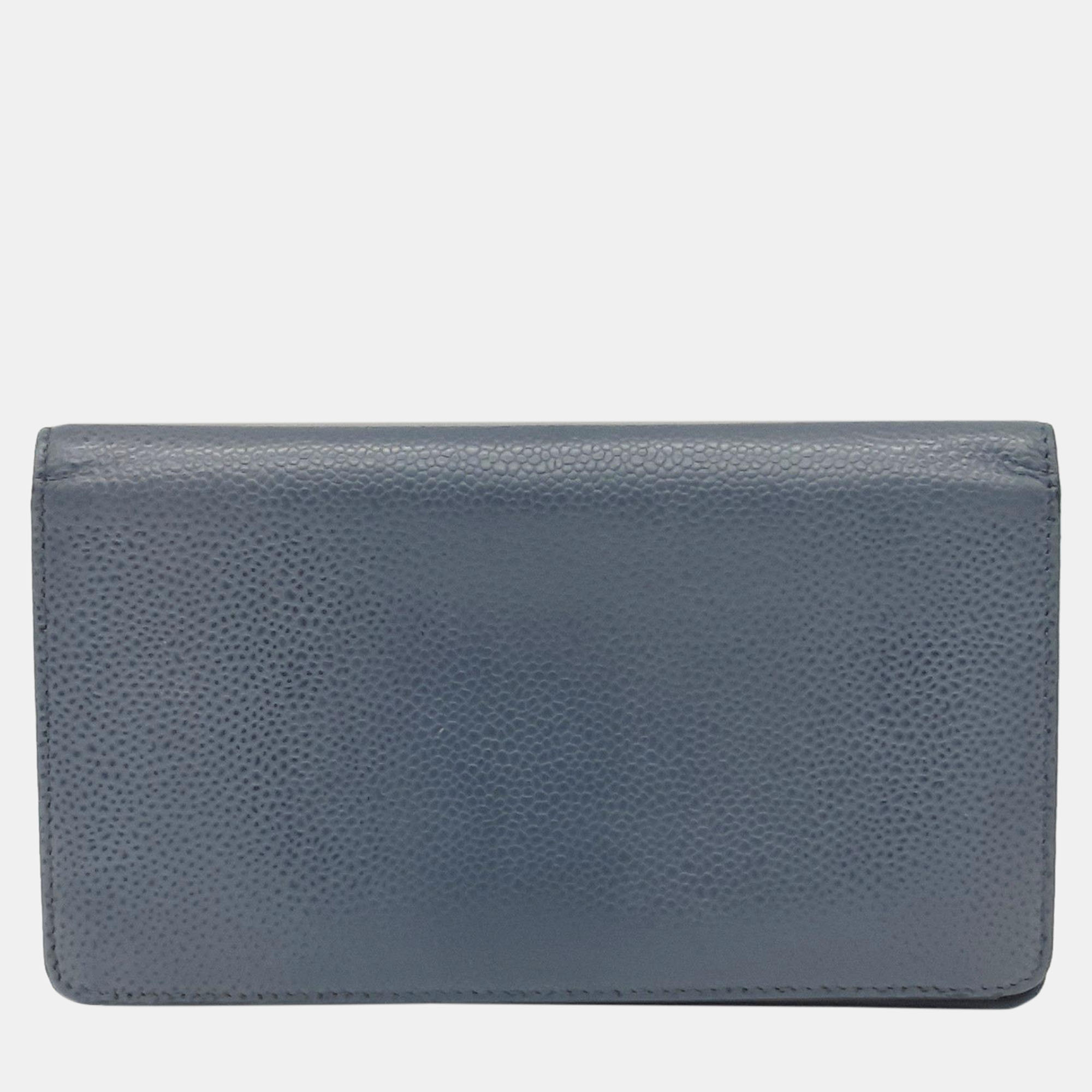 

Chanel Caviar Long Wallet, Blue