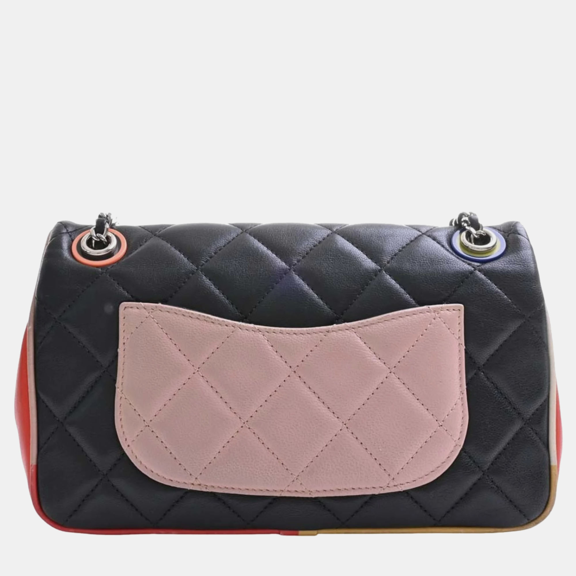 

CHANEL Cuba Color Rectangular Mini Flap Bag, Black