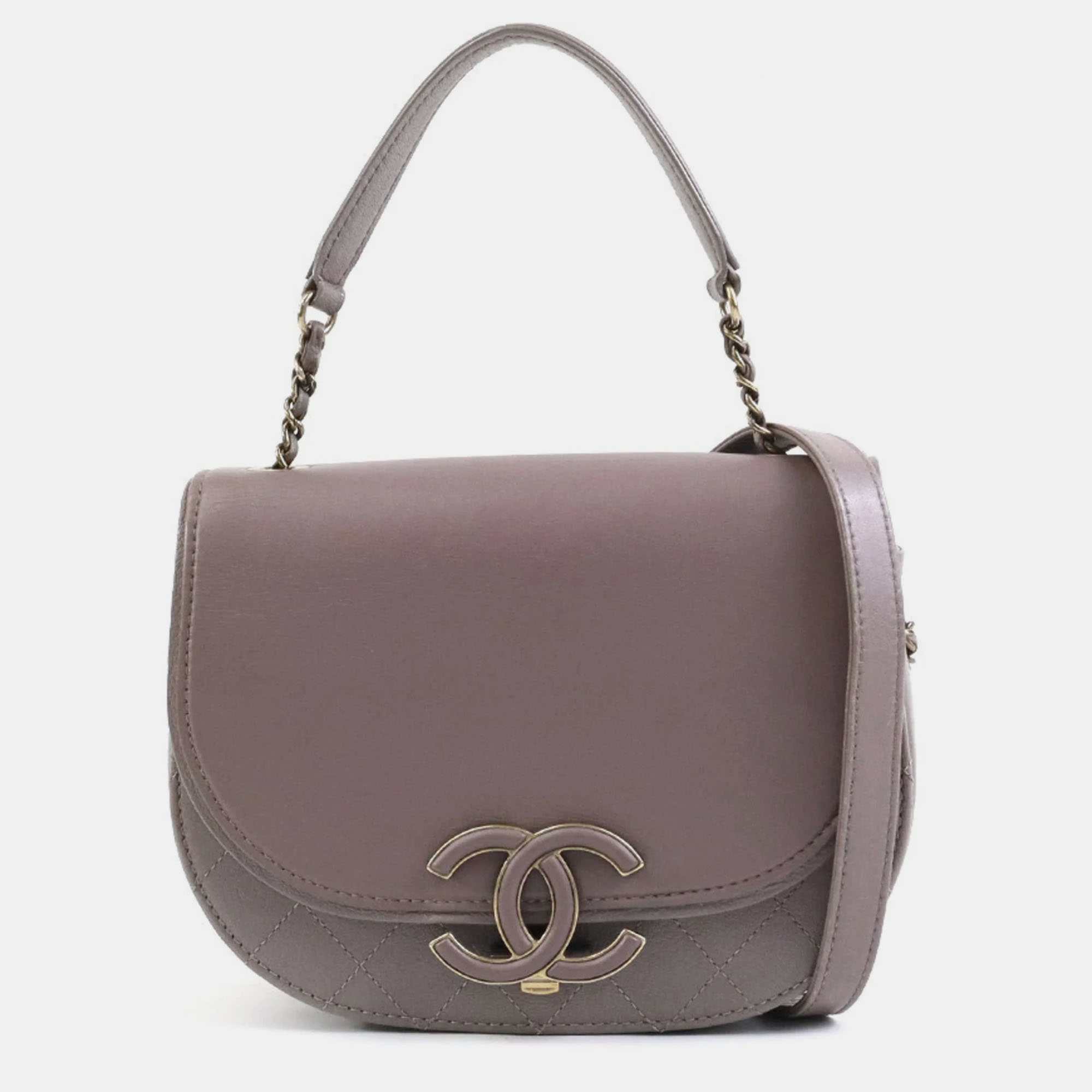 

Chanel Goatskin Leather Coco Curve Shoulder Bags, Grey