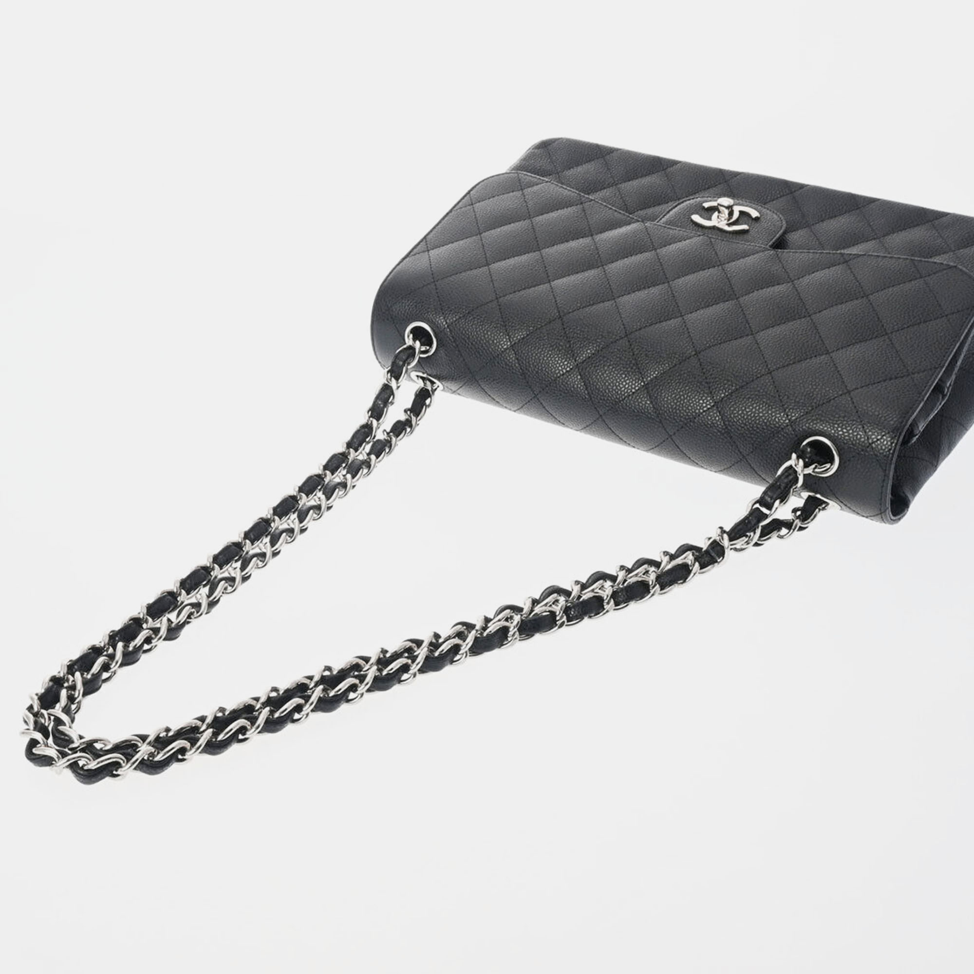 

Chanel Black Leather Classic Double Flap Bag