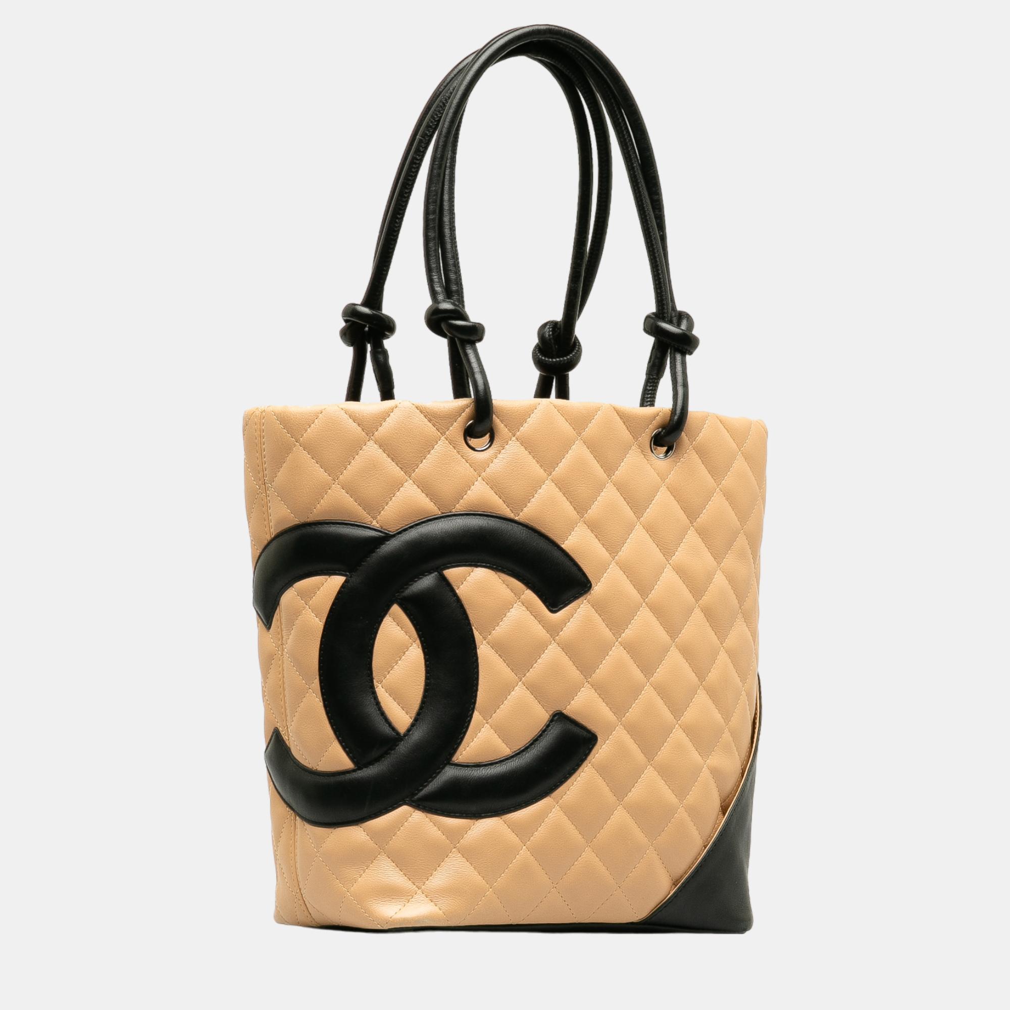 

Chanel Beige/Black Medium Cambon Ligne Shoulder Bag