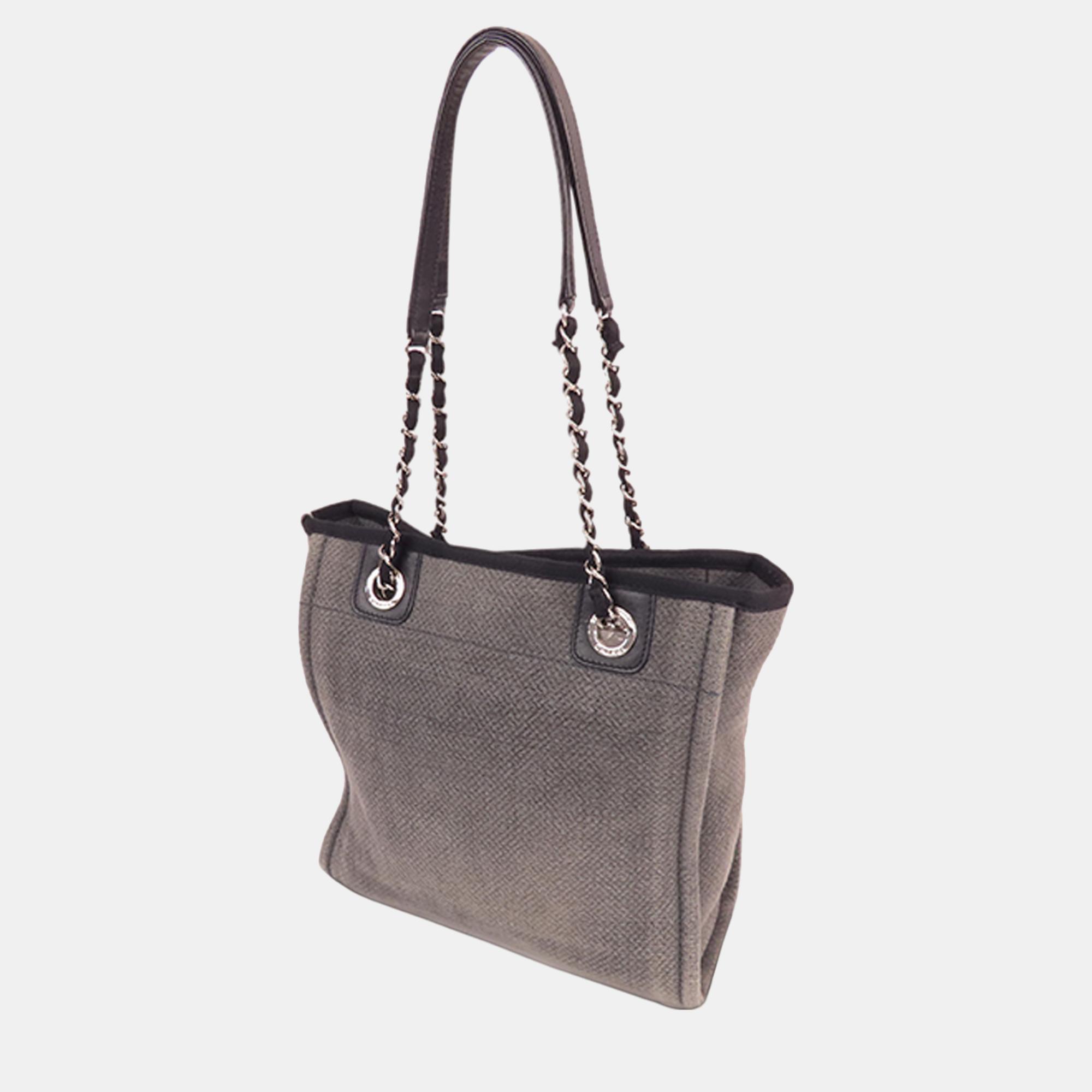 

Chanel Grey Mini Deauville Tote Bag