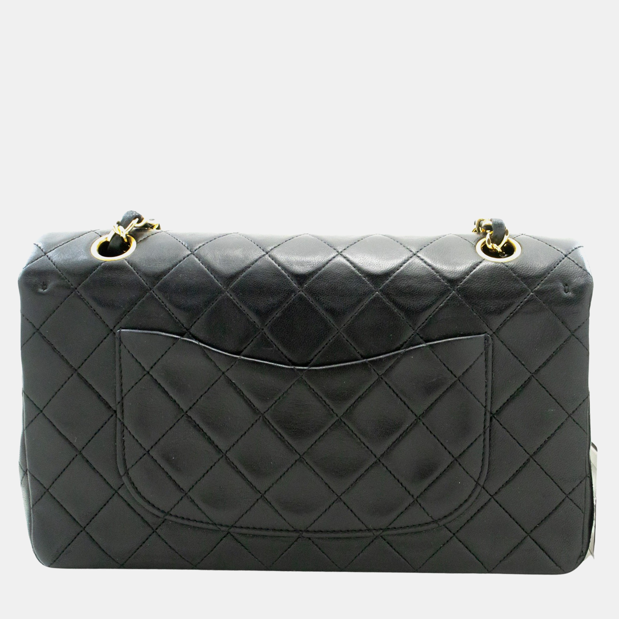 

Chanel Double flap Black Leather shoulder bag