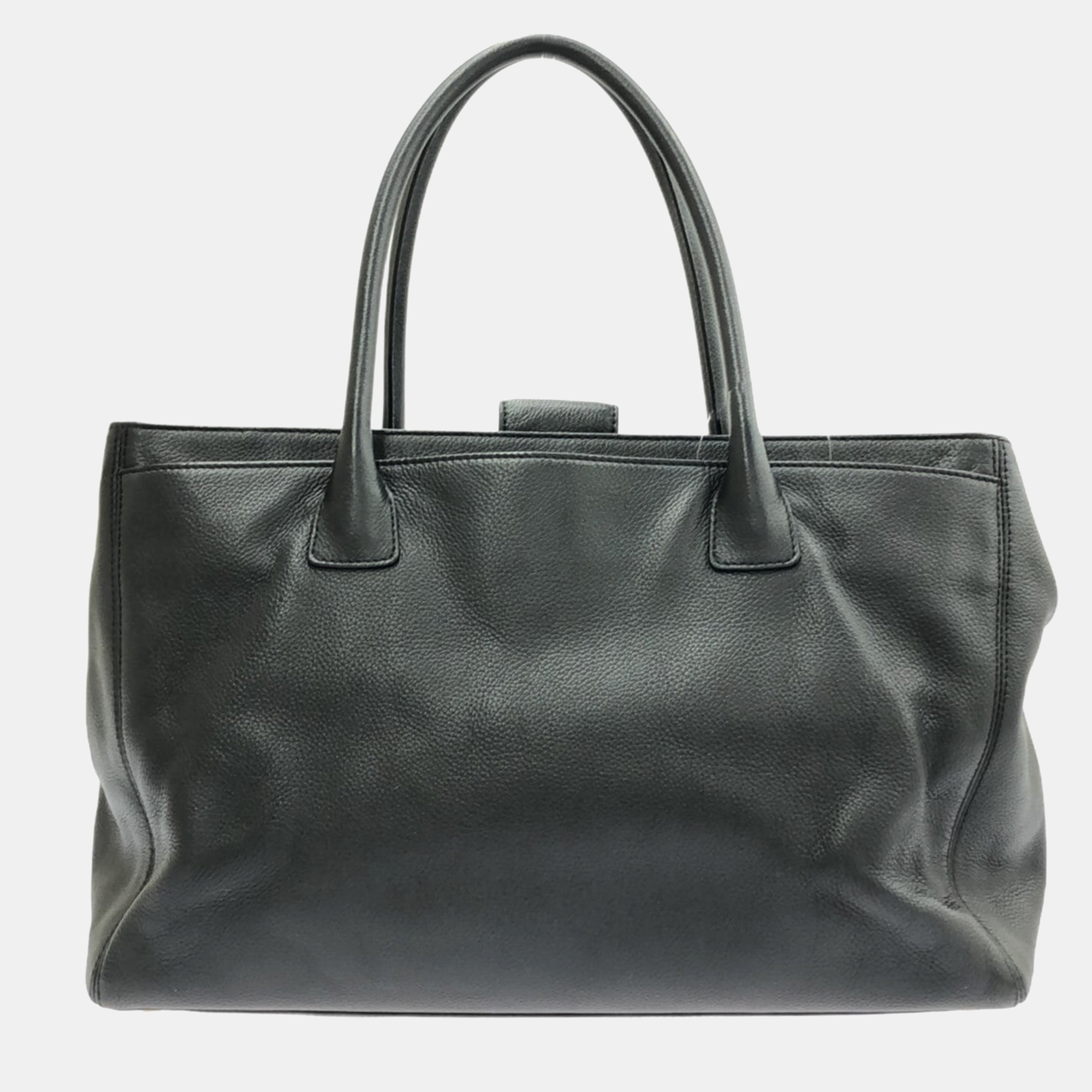 

Chanel Black Leather Executive Cerf Tote Bag