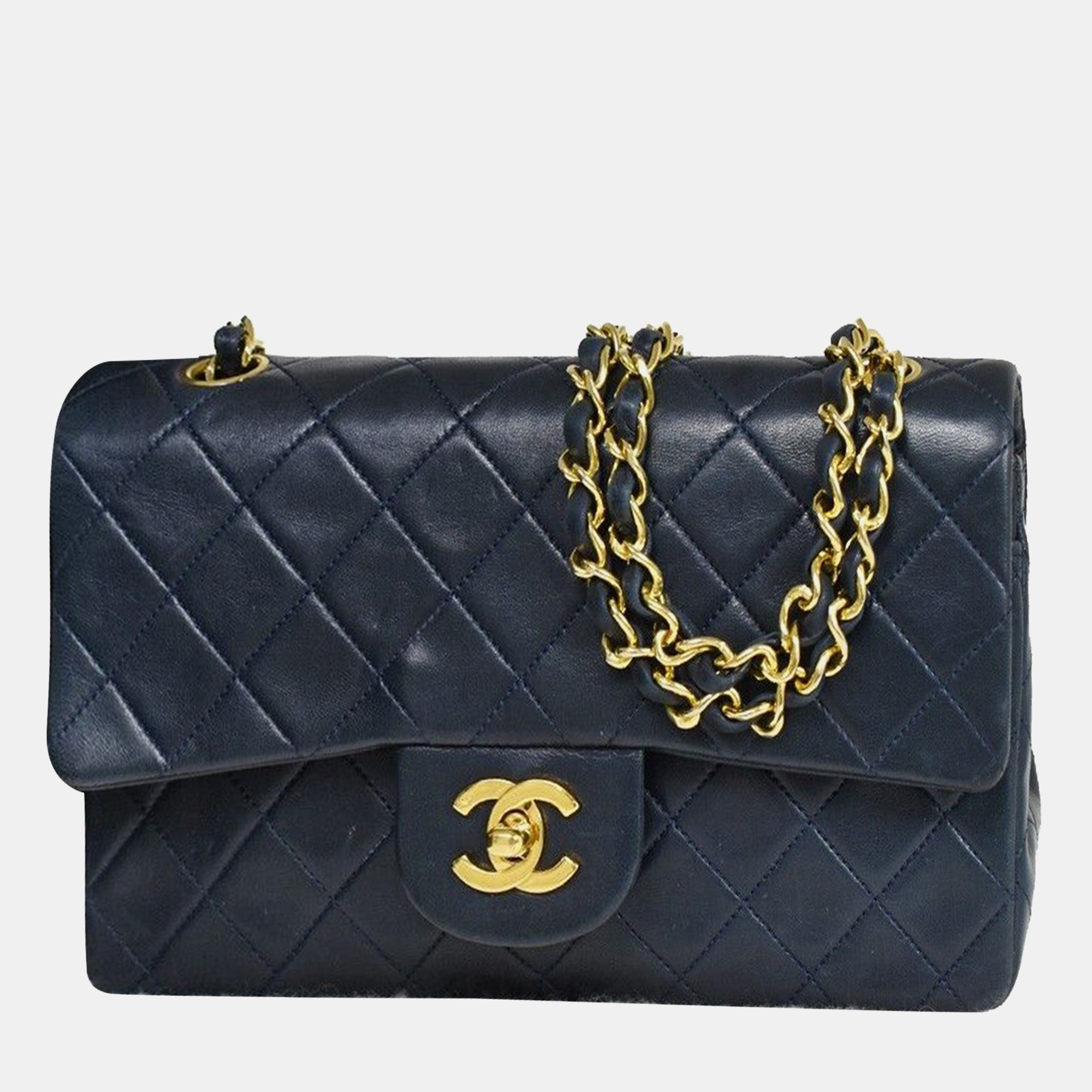 

Chanel Black Leather Classic Double Flap bag