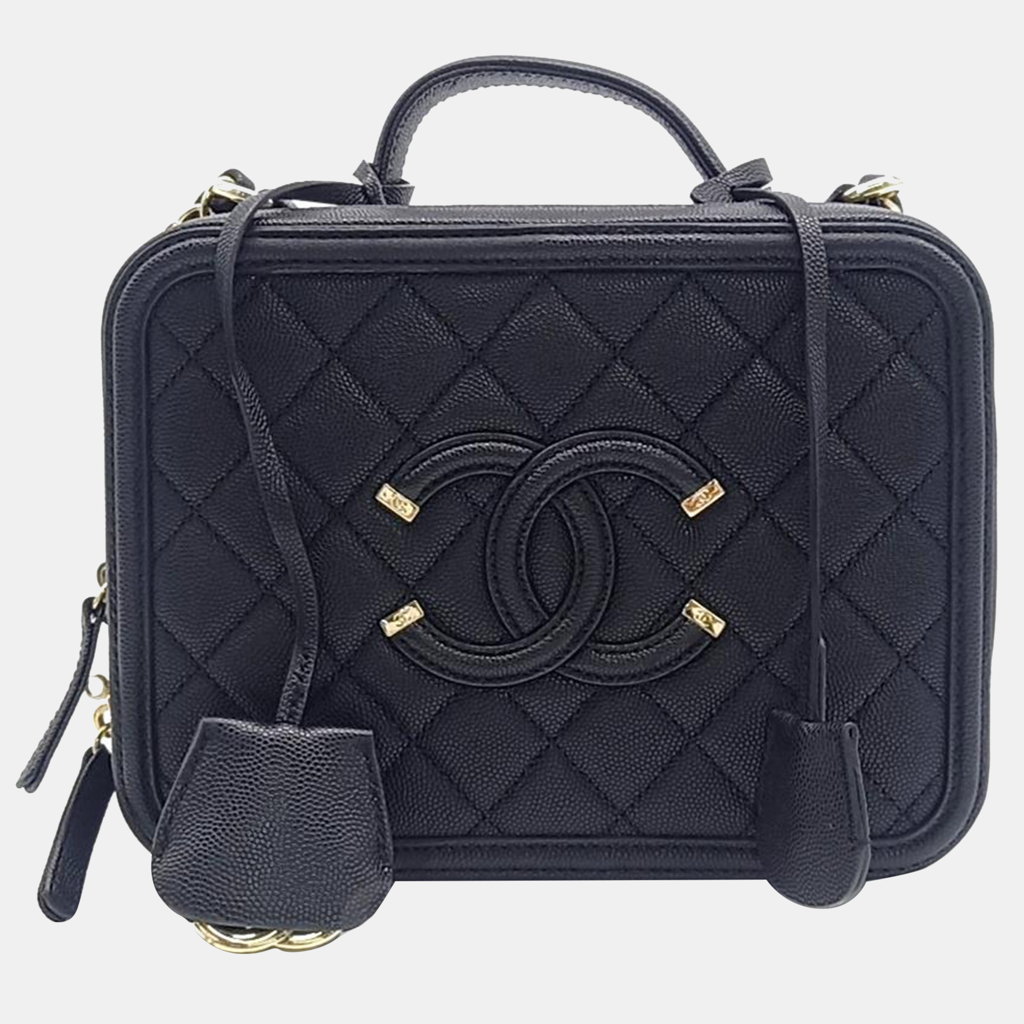 

Chanel Cosmetic Tote and Shoulder Bag A93343, Black