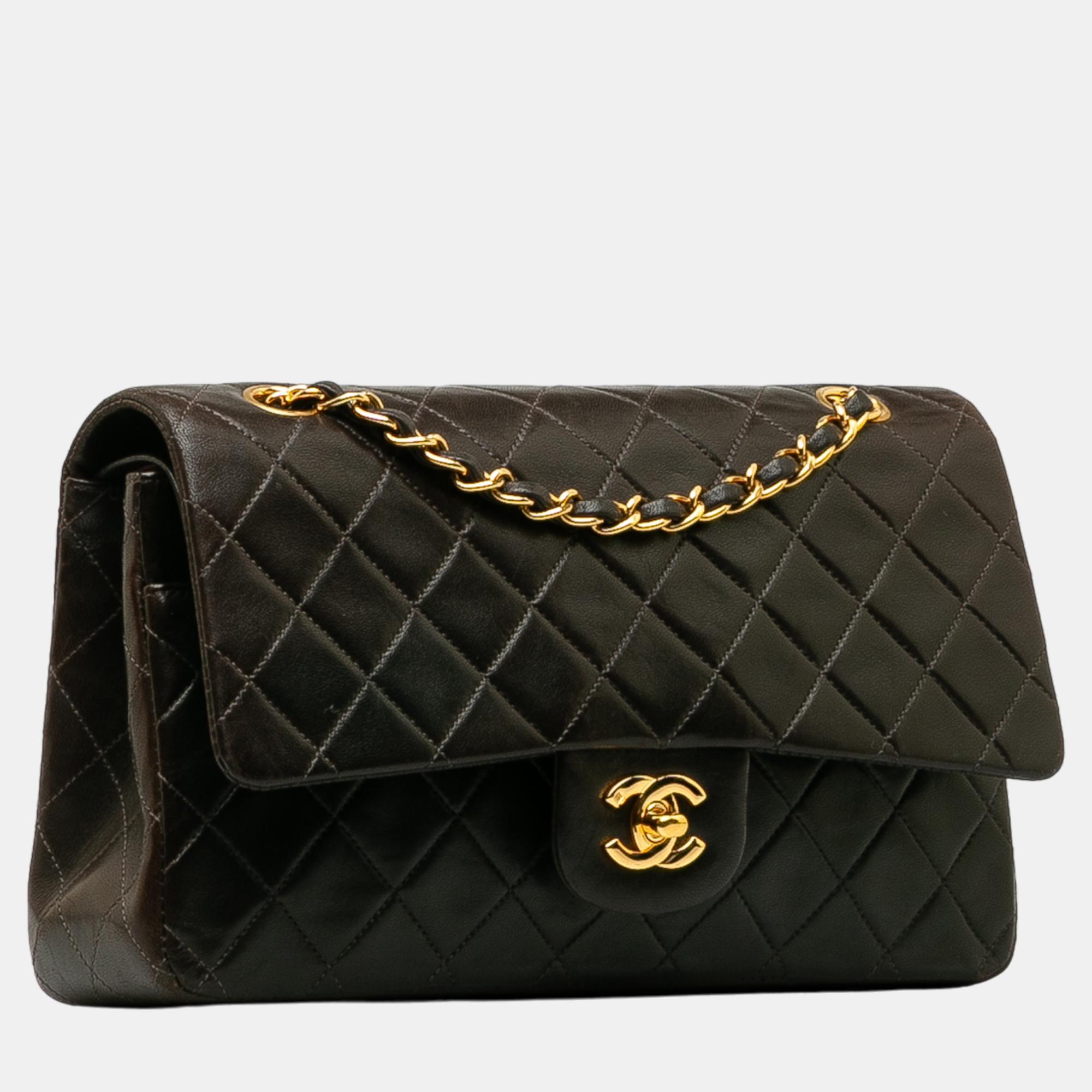 

Chanel Black Medium Classic Lambskin Double Flap