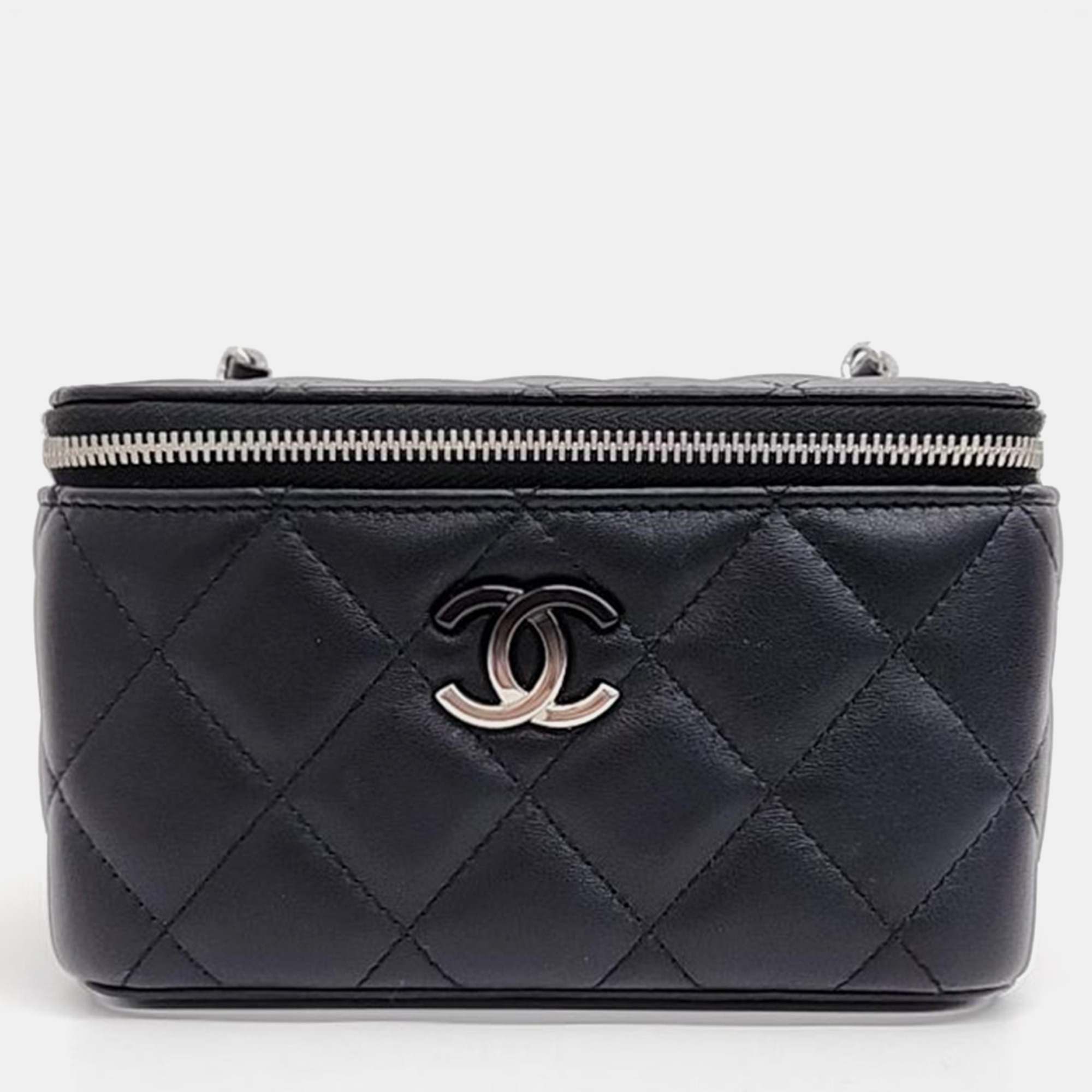 

Chanel Lambskin Vanity Crossbody Bag AP3697, Black