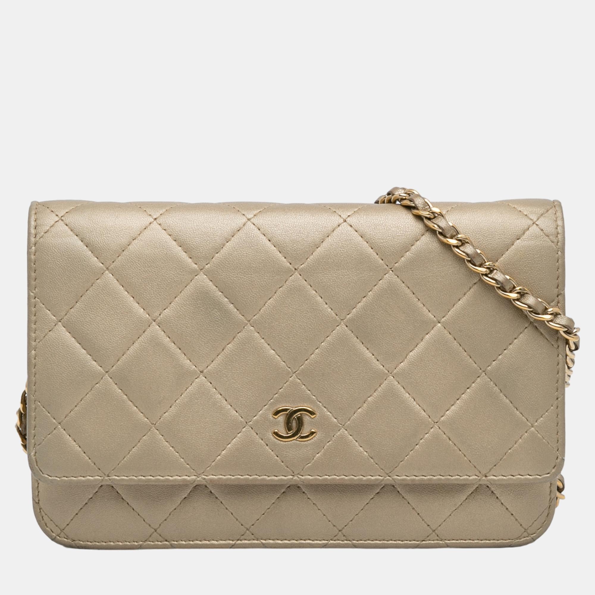 

Chanel Gold Classic Wallet on Chain