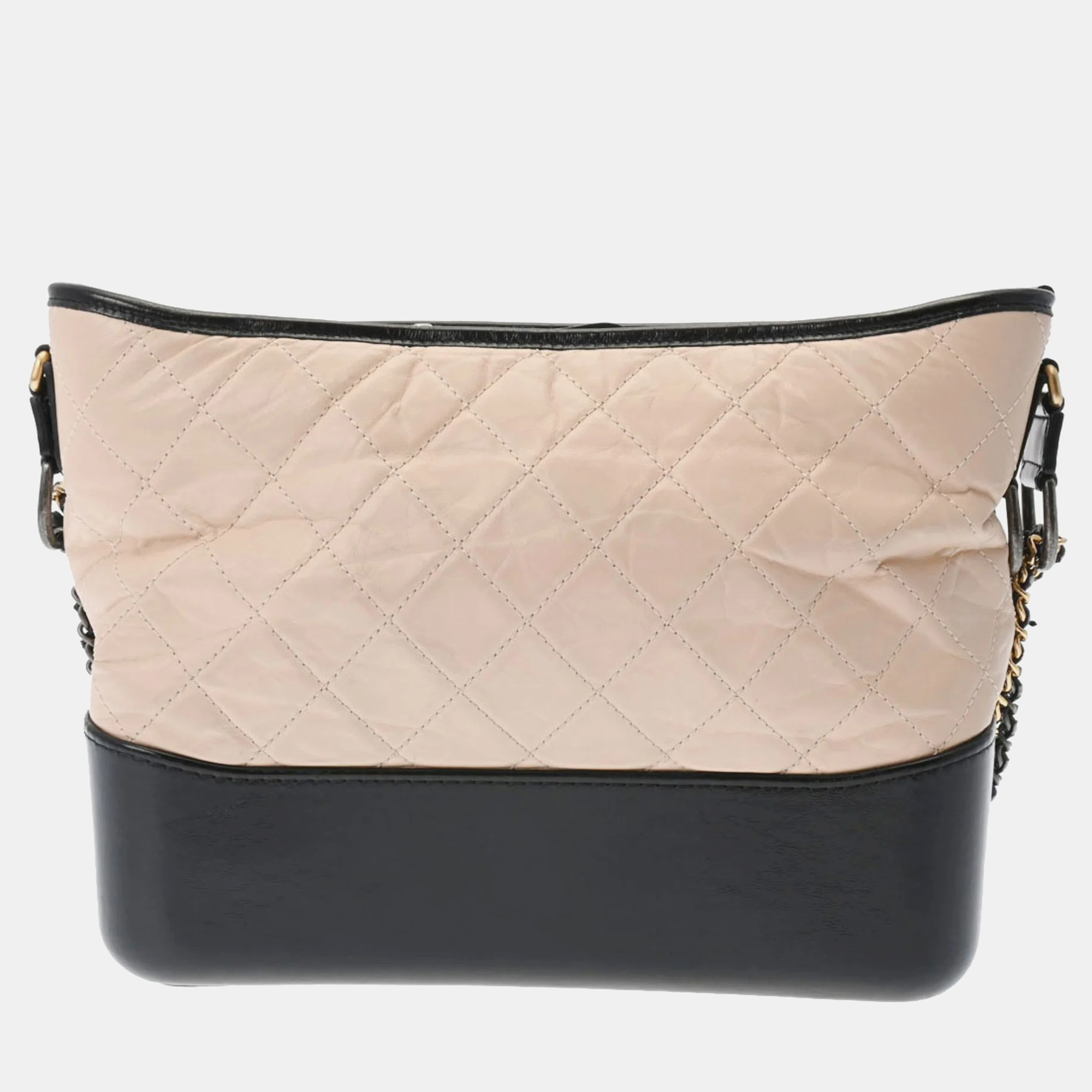 

Chanel Leather  Gabrielle Shoulder Bags, Beige
