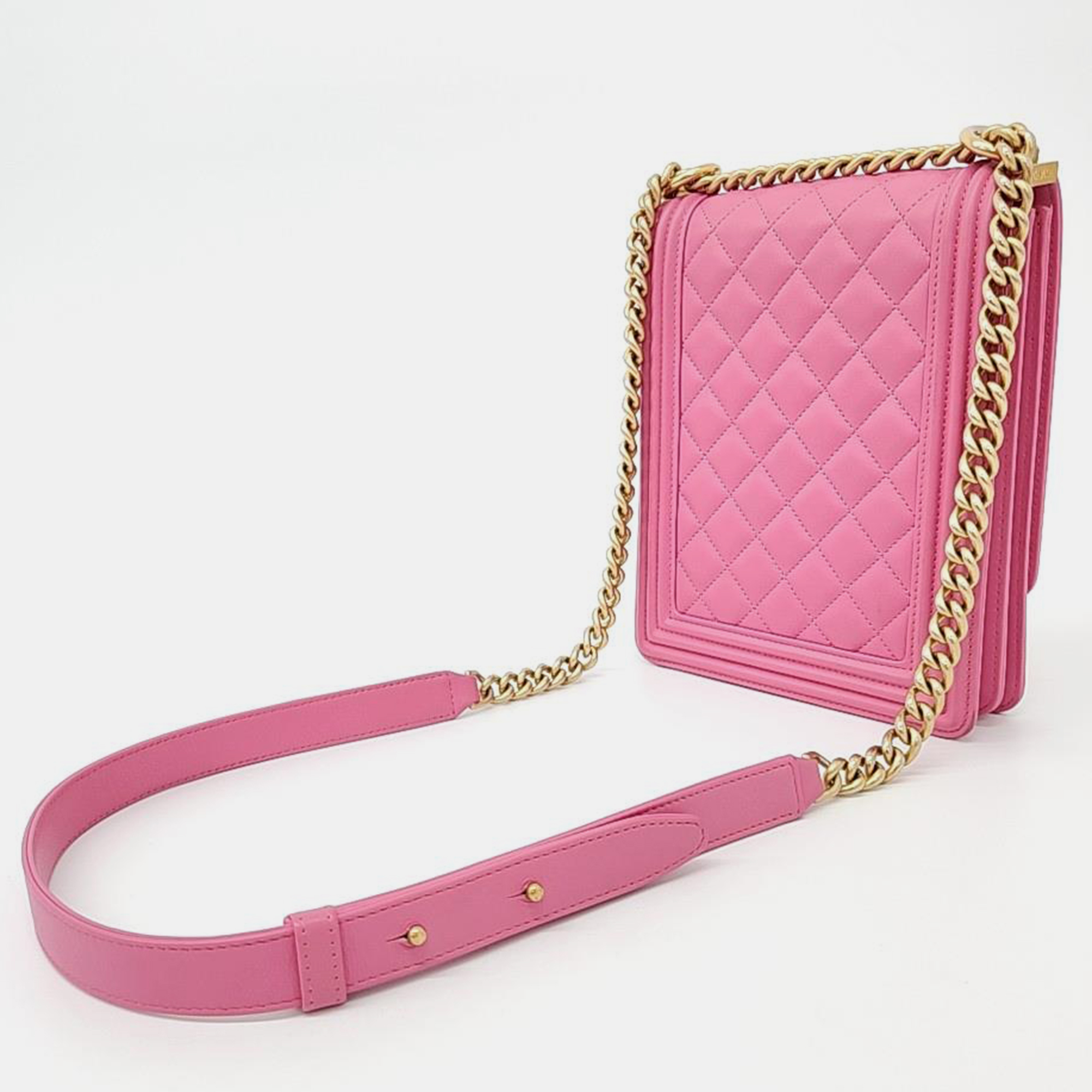 

Chanel Boy Flap Bag, Pink