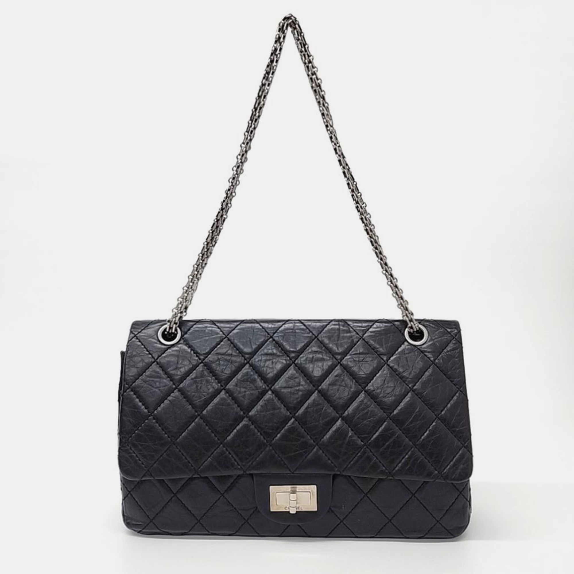 

Chanel Black Leather Reissue 2.55 Flap Bag