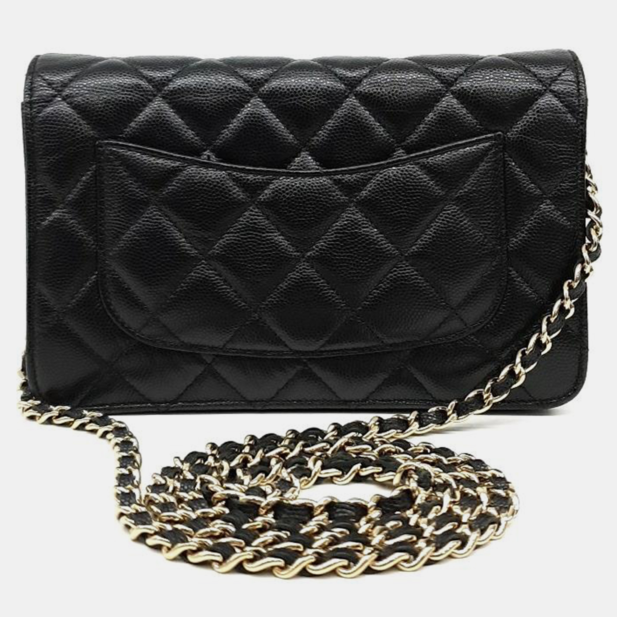 

Chanel Caviar WOC Crossbody Bag AP0250, Black