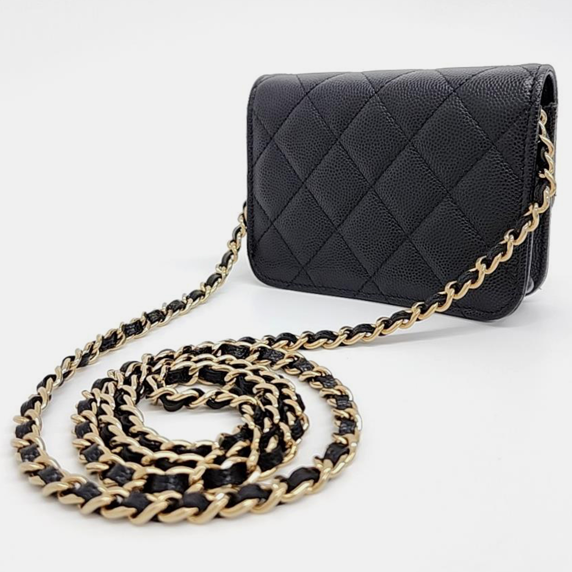 

Chanel Caviar Mini Crossbody Bag, Black