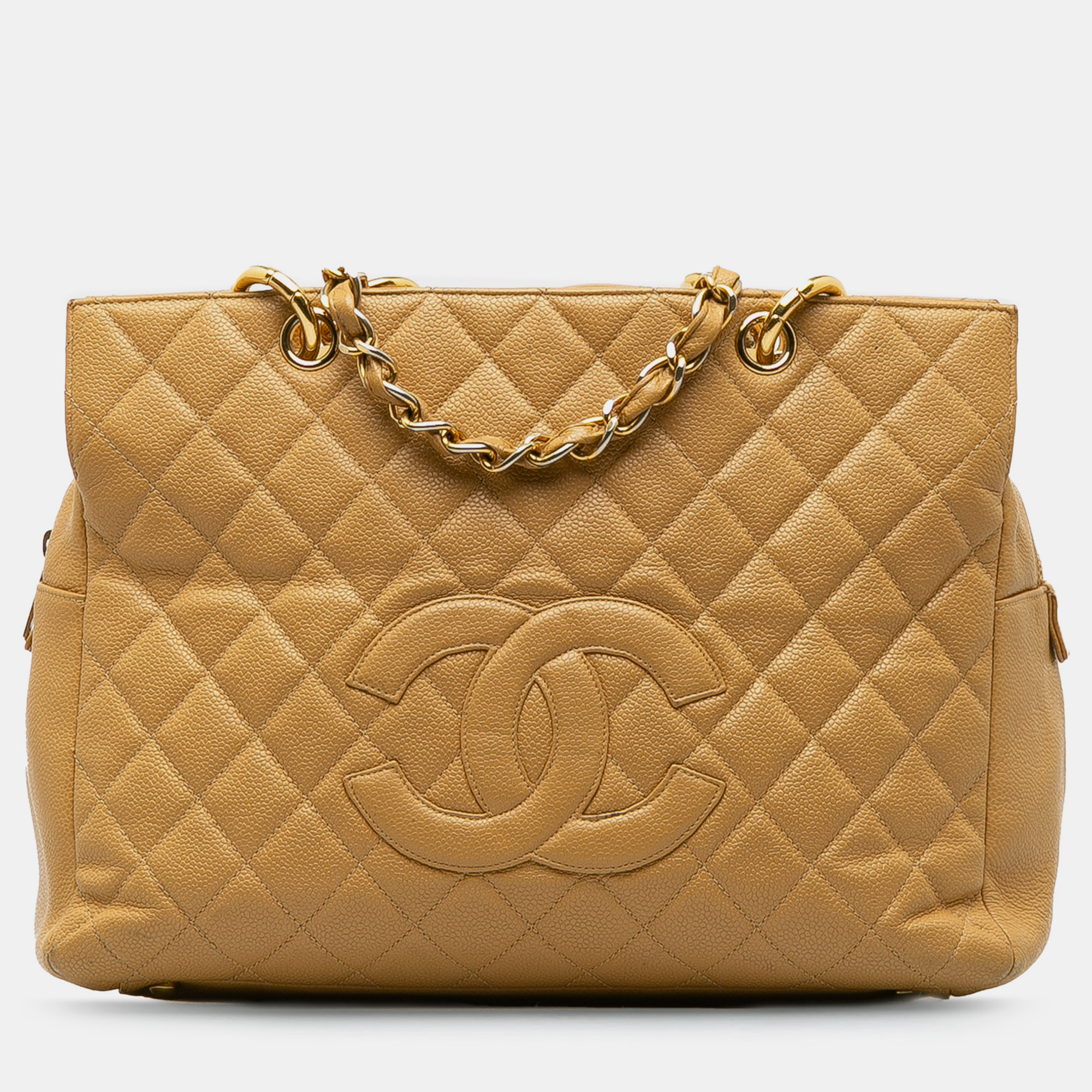 

Chanel Caviar Grand Shopping Tote, Brown