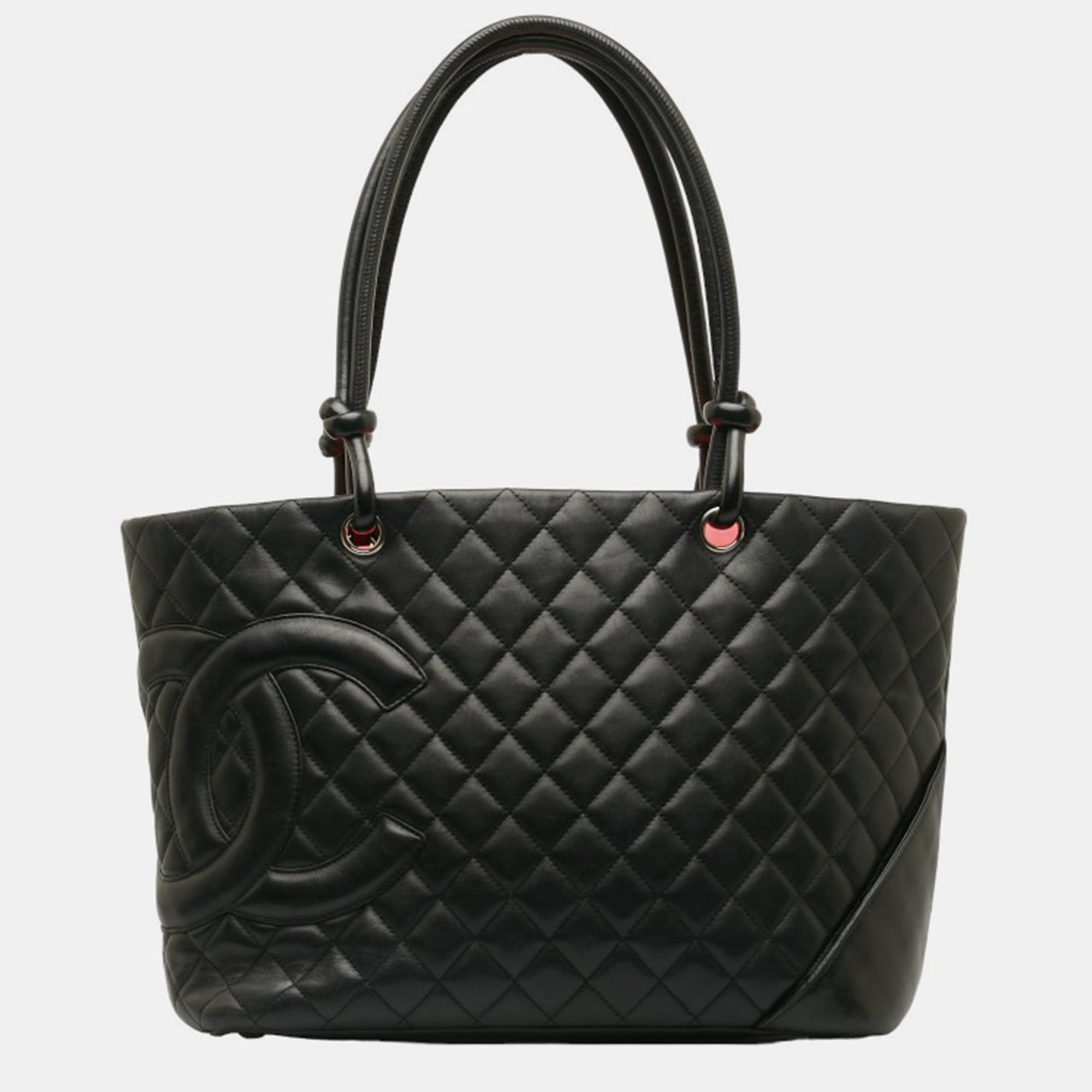 

Chanel Black Leather Cambon Large Tote Bag