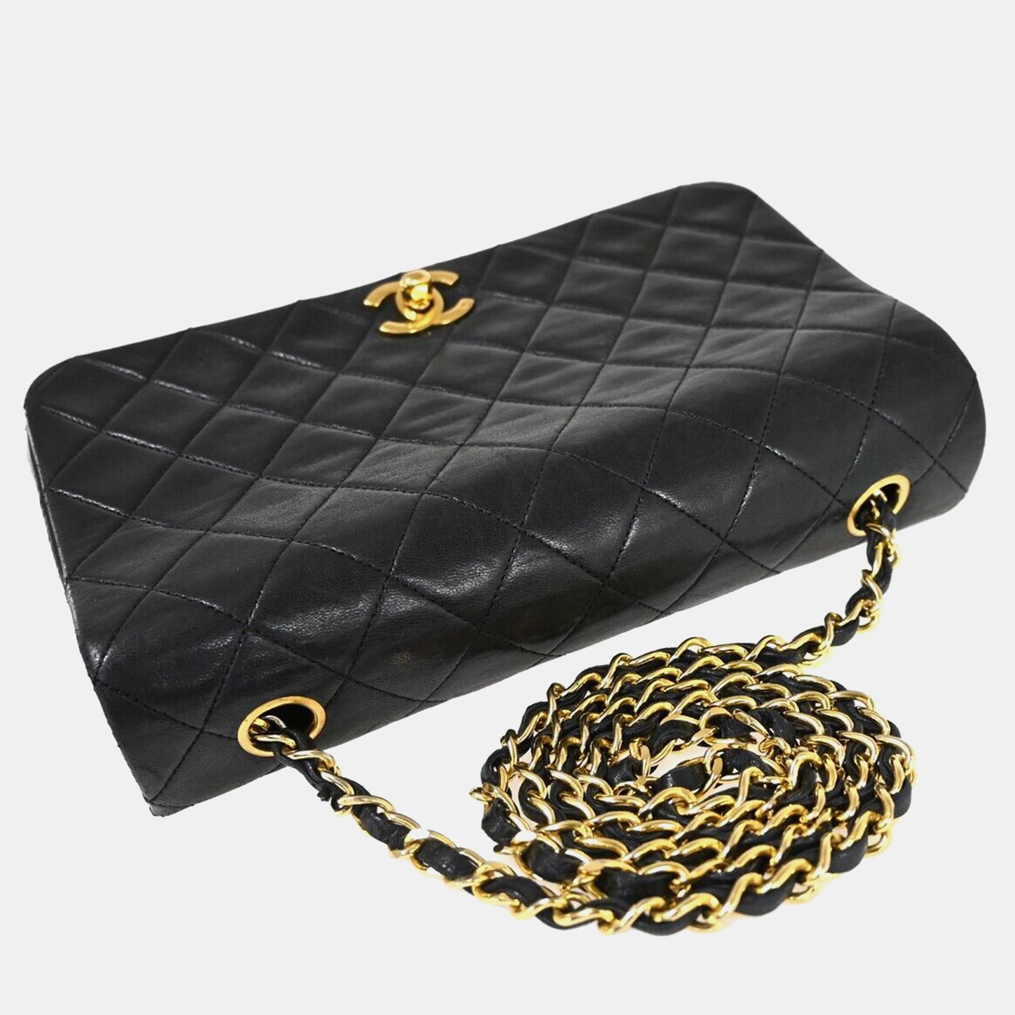 

Chanel Black Leather Full Flap shoulder bag