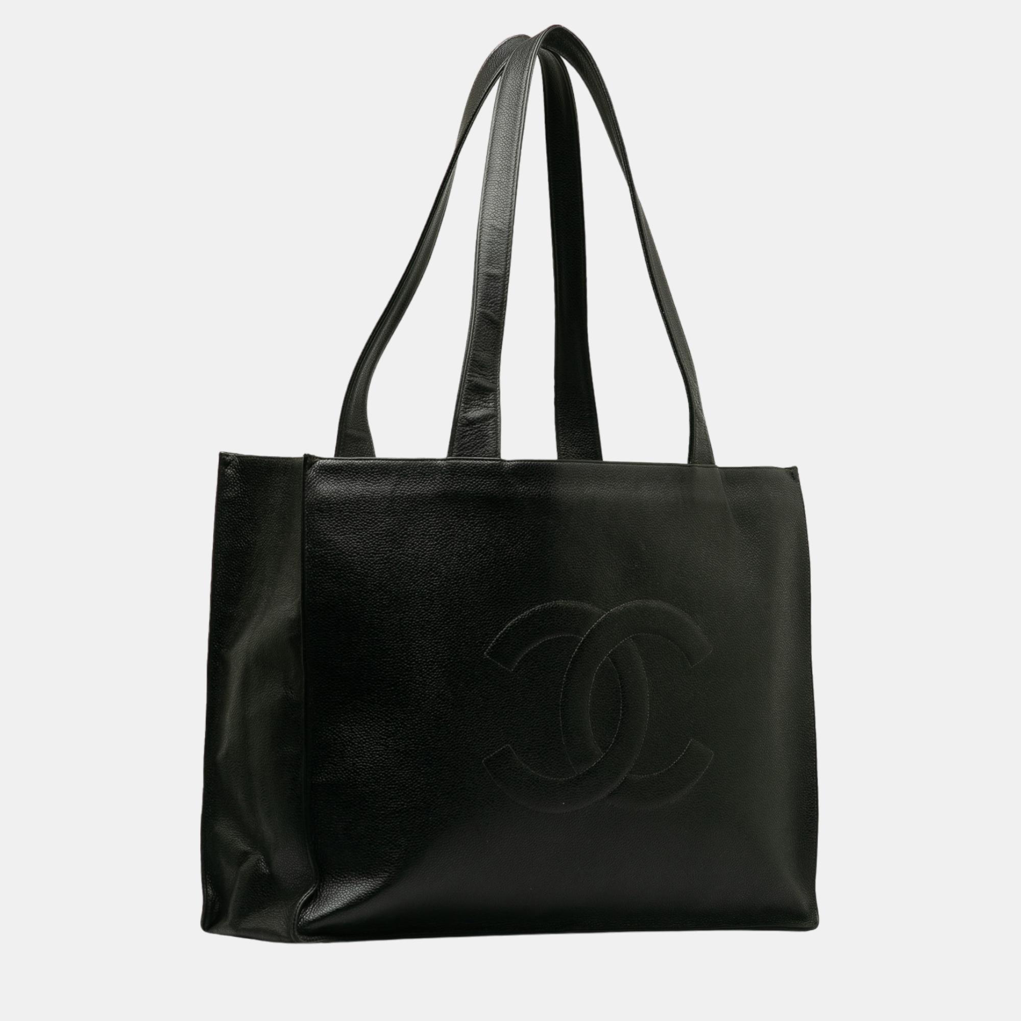 

Chanel Black Caviar CC Tote Bag