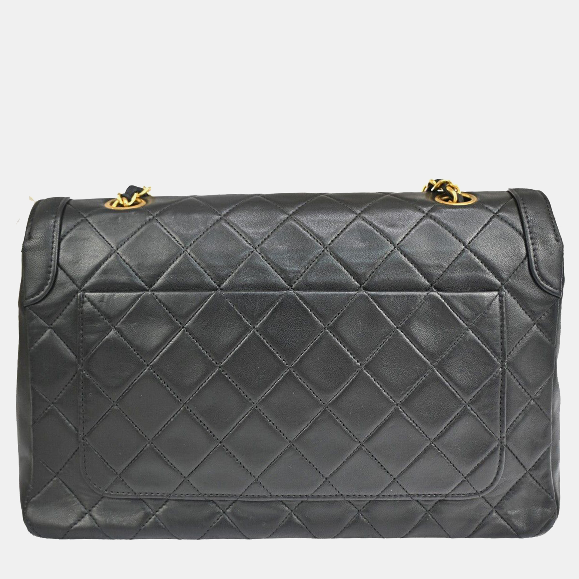 

Chanel Black Leather Quilted Shoulder Bag