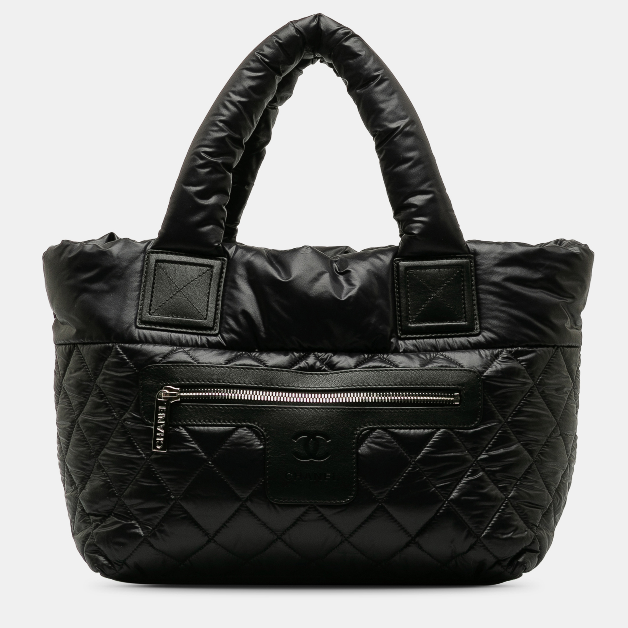 Pre-owned Chanel Coco Cocoon Tote Bag In Black