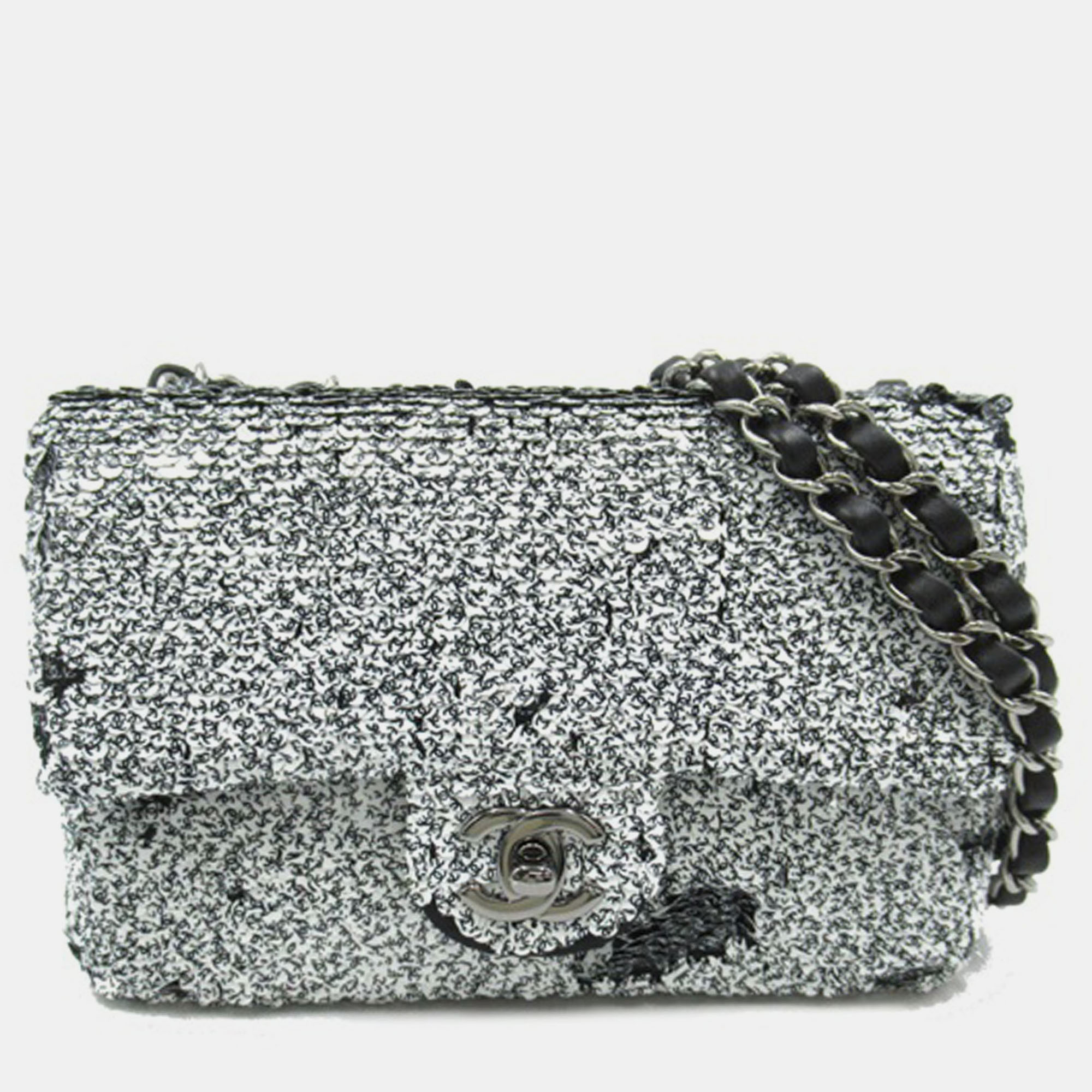 

Chanel Small Sequins Single Flap, Grey