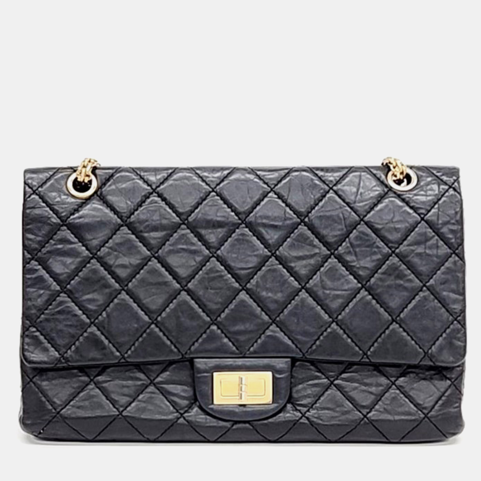 

Chanel Black Leather Reissue 2.55 Shoulder Bag