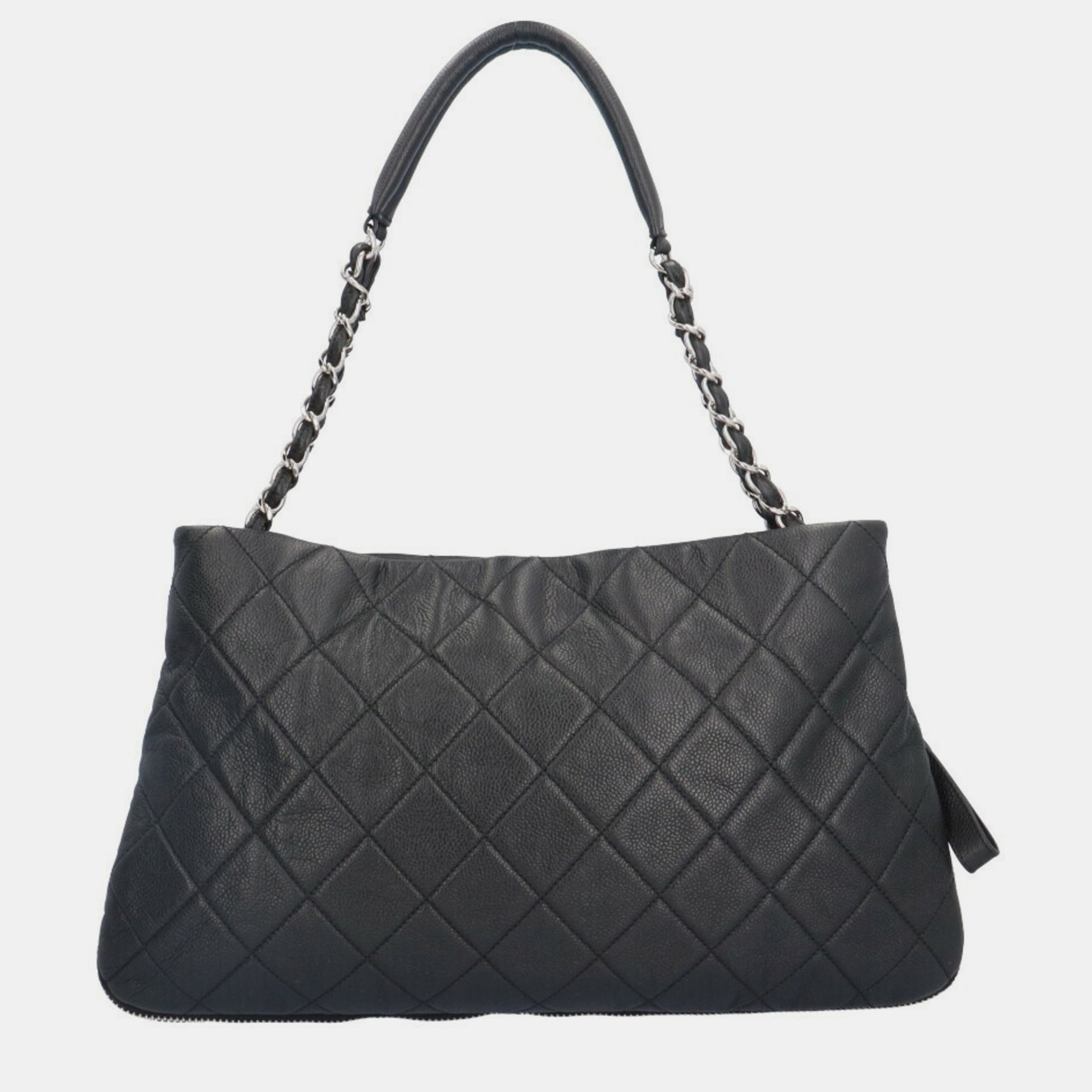 

Chanel Black Caviar Leather CC Quilted Shoulder Bag