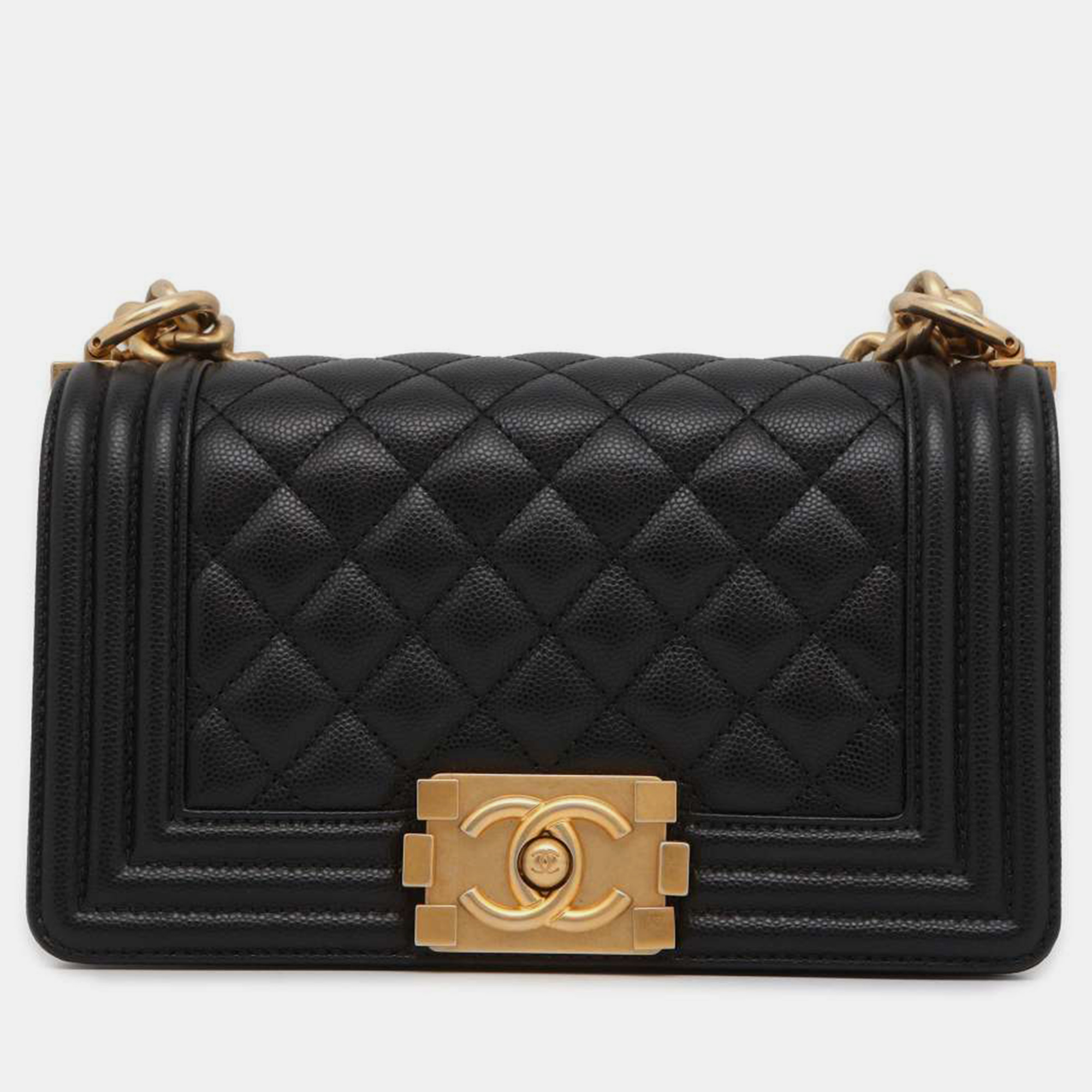 

Chanel Black Caviar Leather Boy Bag