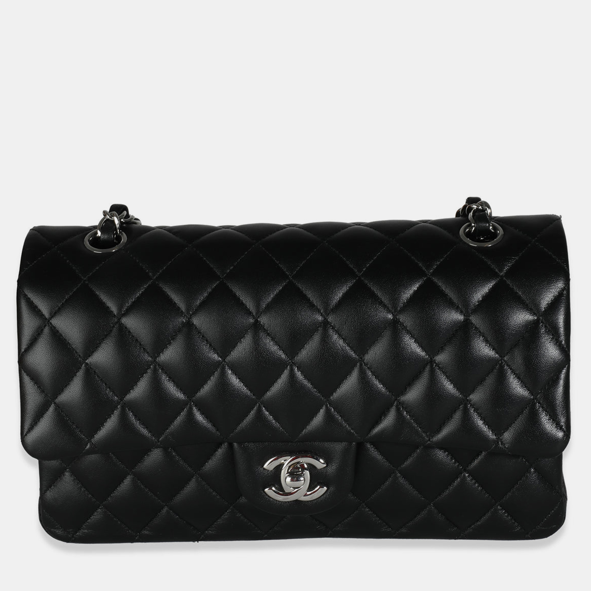 

Chanel Black Quilted Lambskin Medium Classic Double Flap Bag