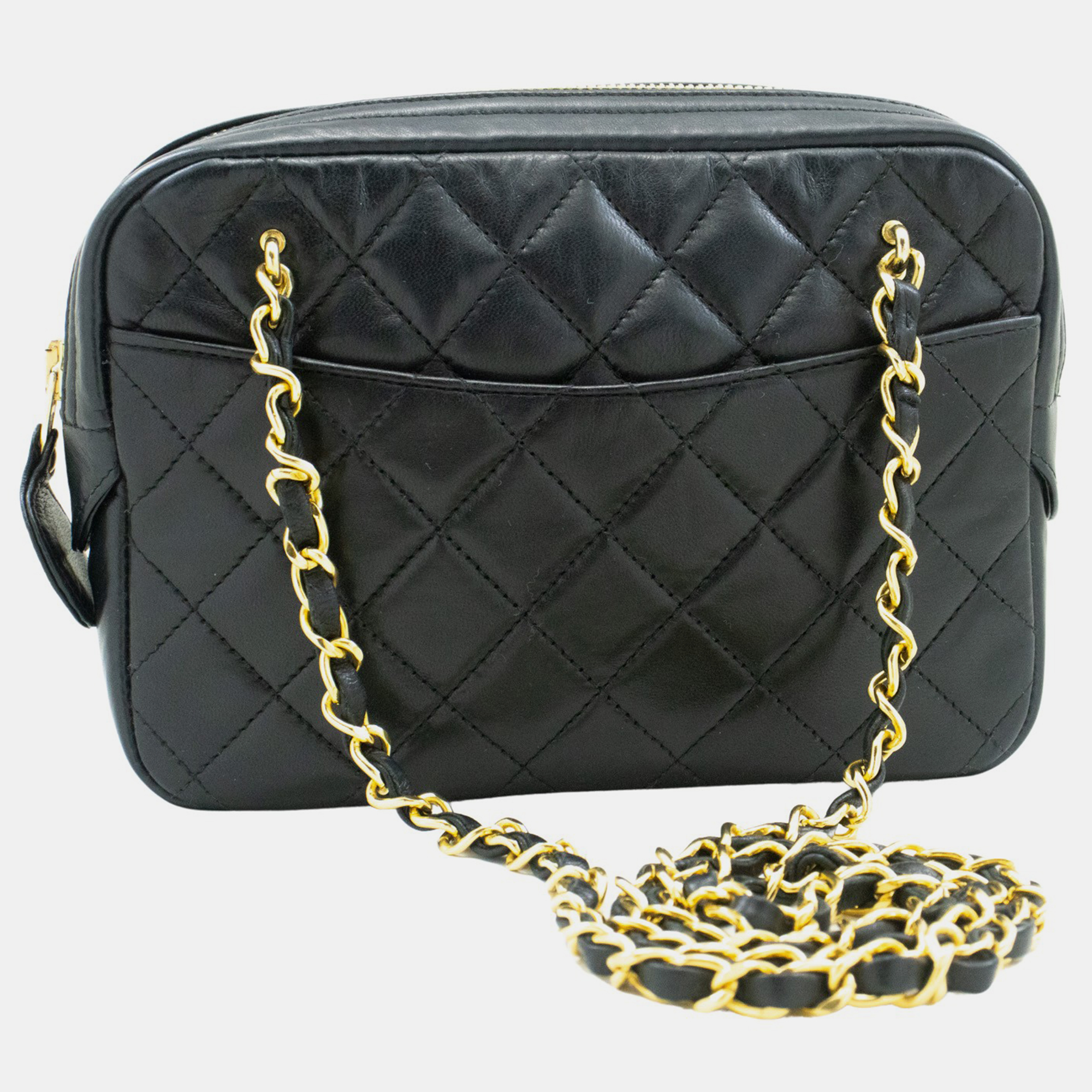 

Chanel Black Leather Camera shoulder bag