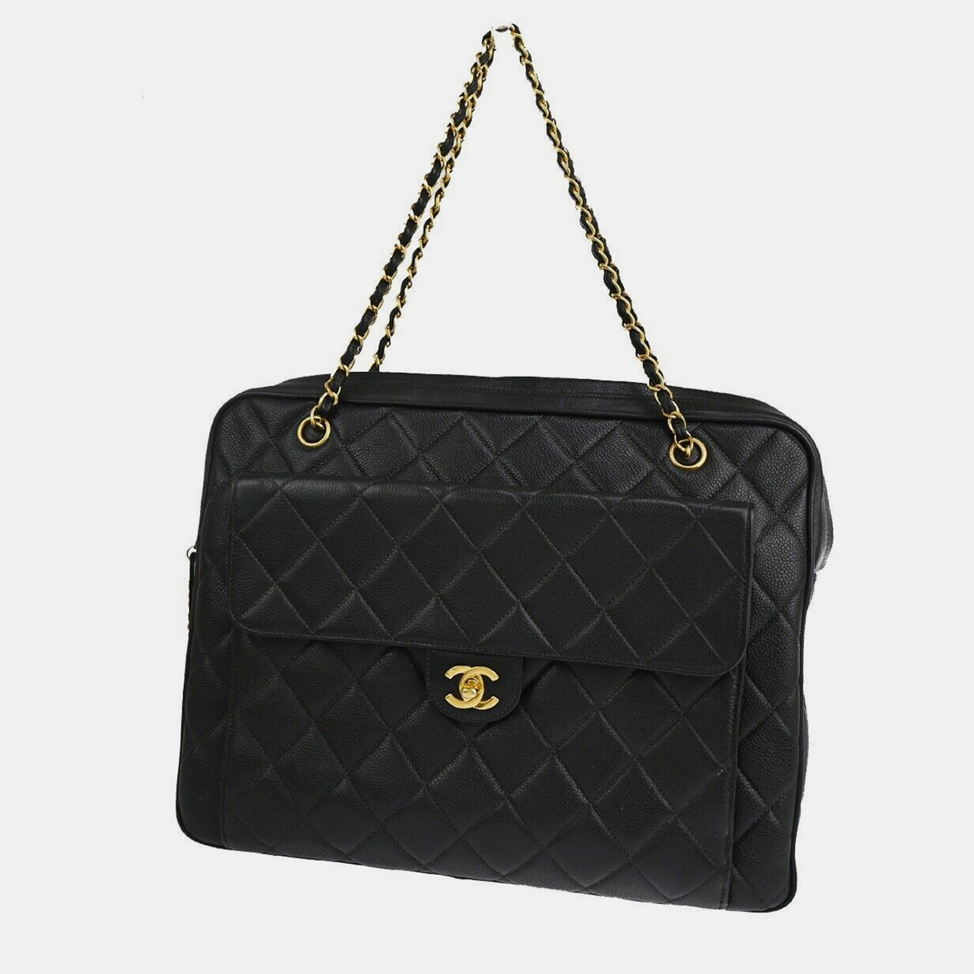 

Chanel Black Leather shoulder bag