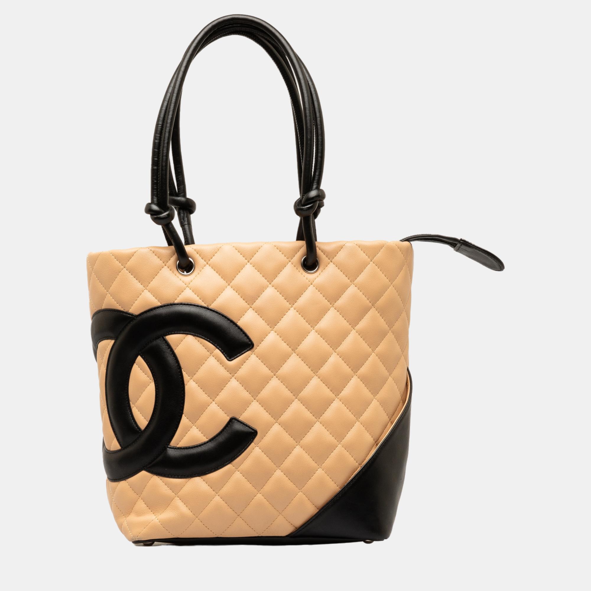 

Chanel Beige/Brown Medium Cambon Ligne Shoulder Bag