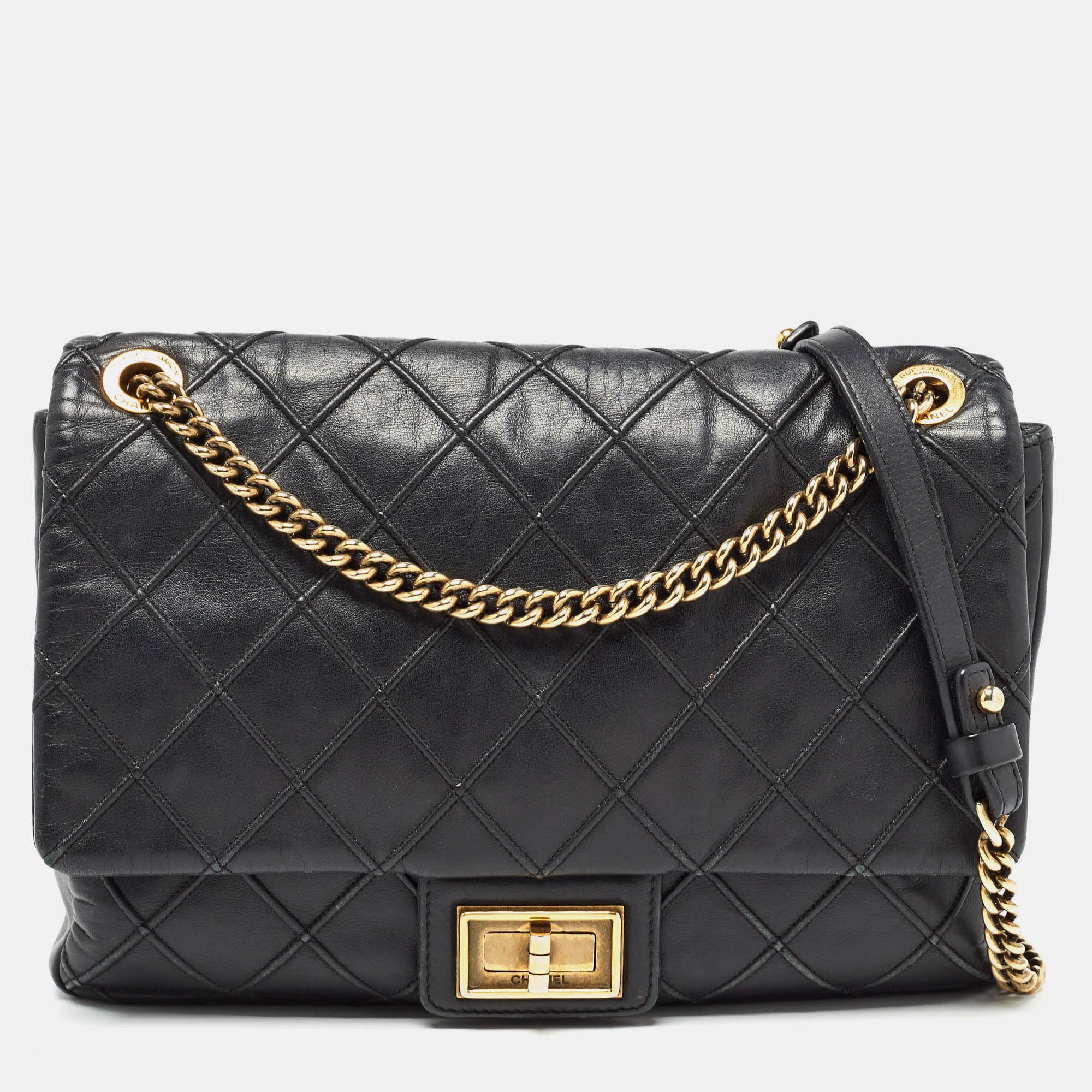 

Chanel Black Quilted Leather Medium Cosmos Flap Bag