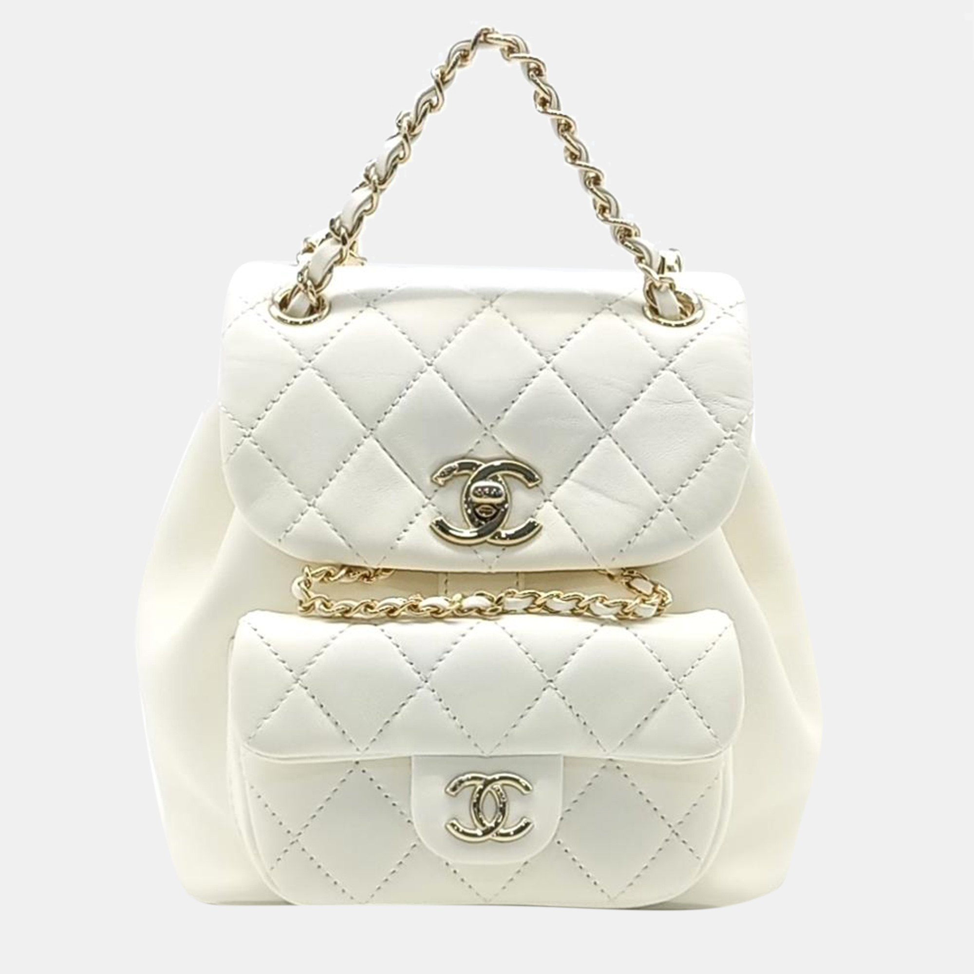 

Chanel Duma Backpack, White