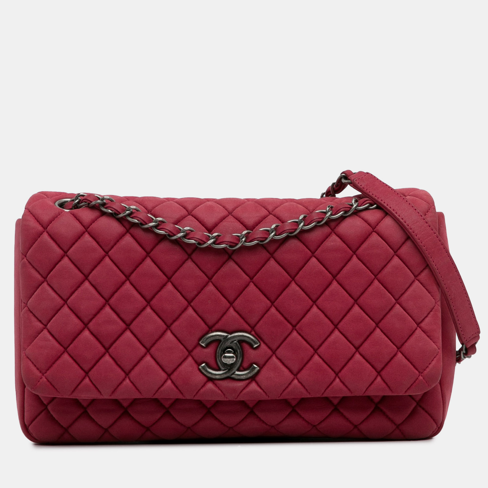 

Chanel Medium New Bubble Flap, Red