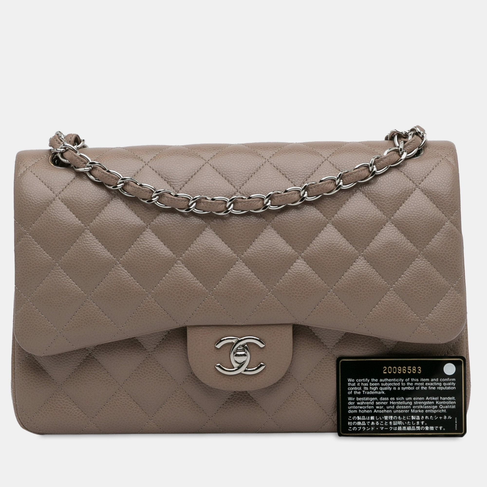 Chanel Jumbo Classic Caviar Double Flap Bag 