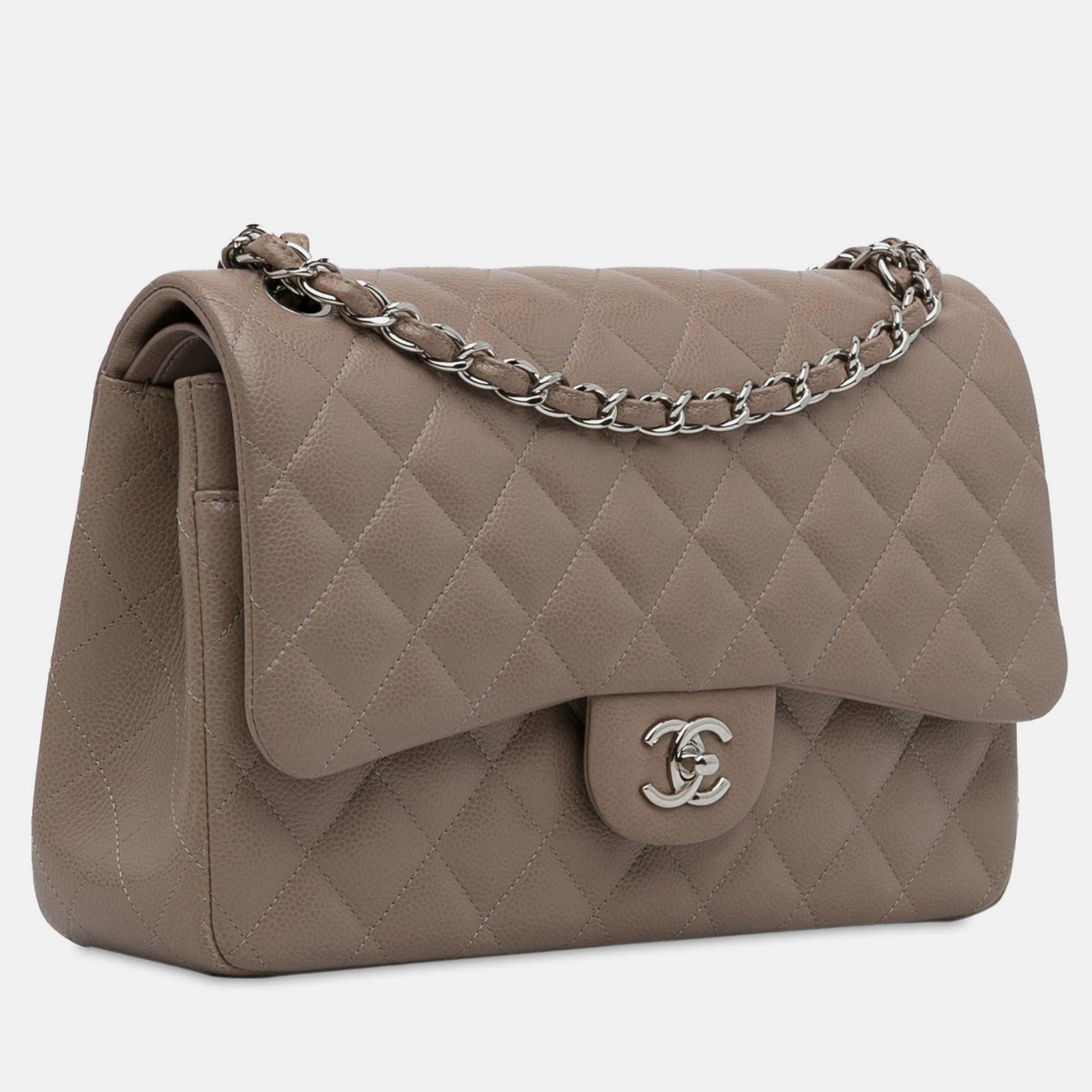 Chanel Jumbo Classic Caviar Double Flap Bag 