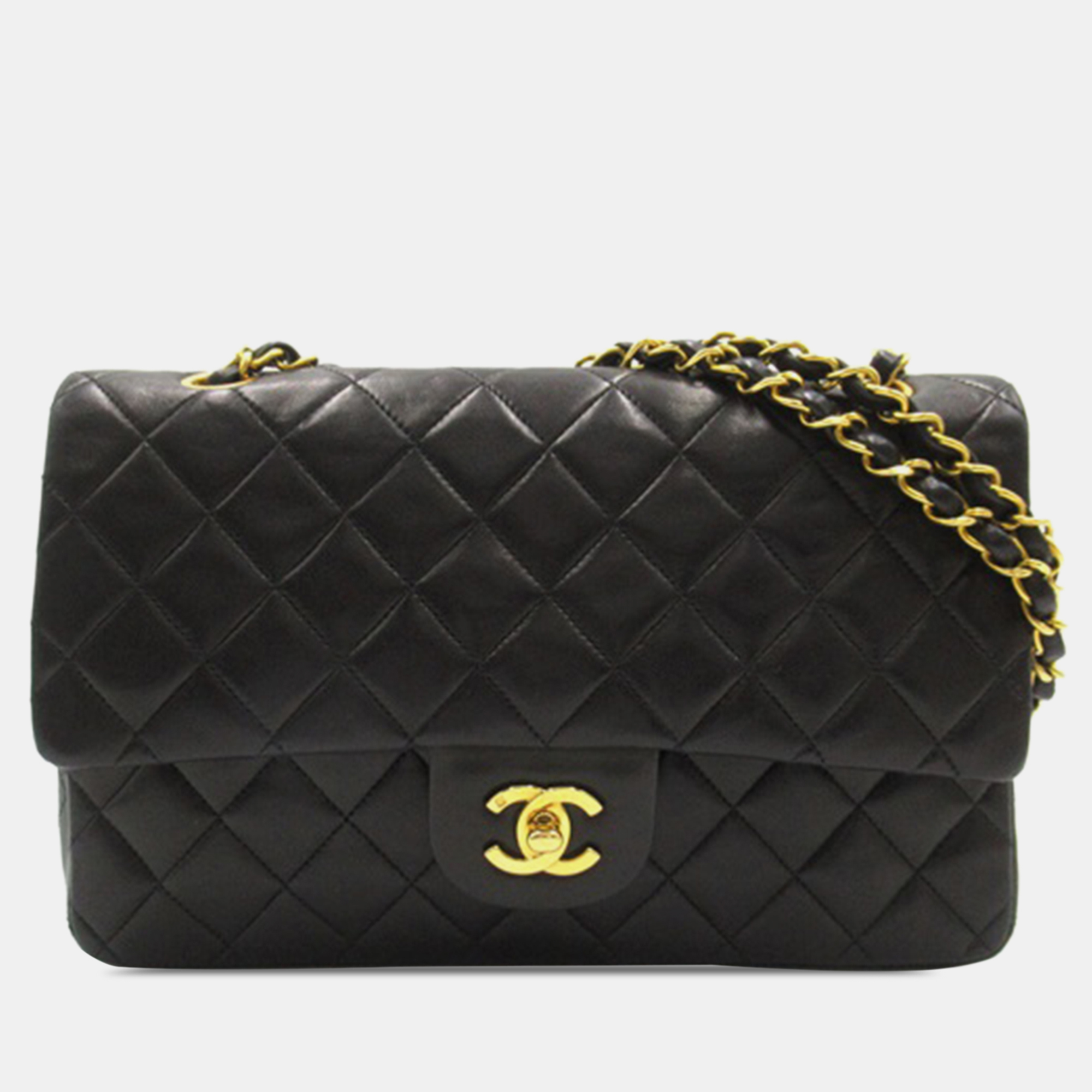 

Chanel Medium Classic Lambskin Double Flap, Black