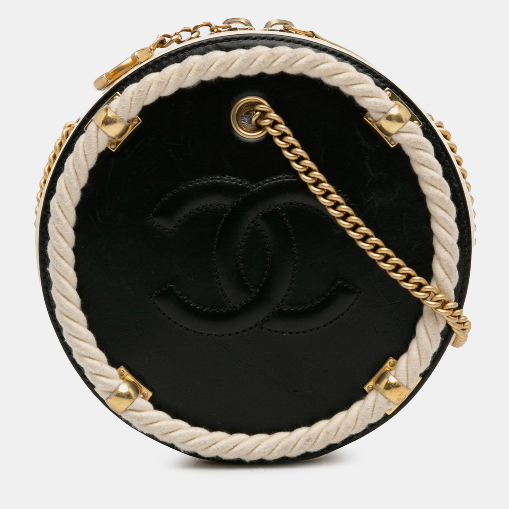 Pre-owned Chanel En Vogue Round Bag In Black