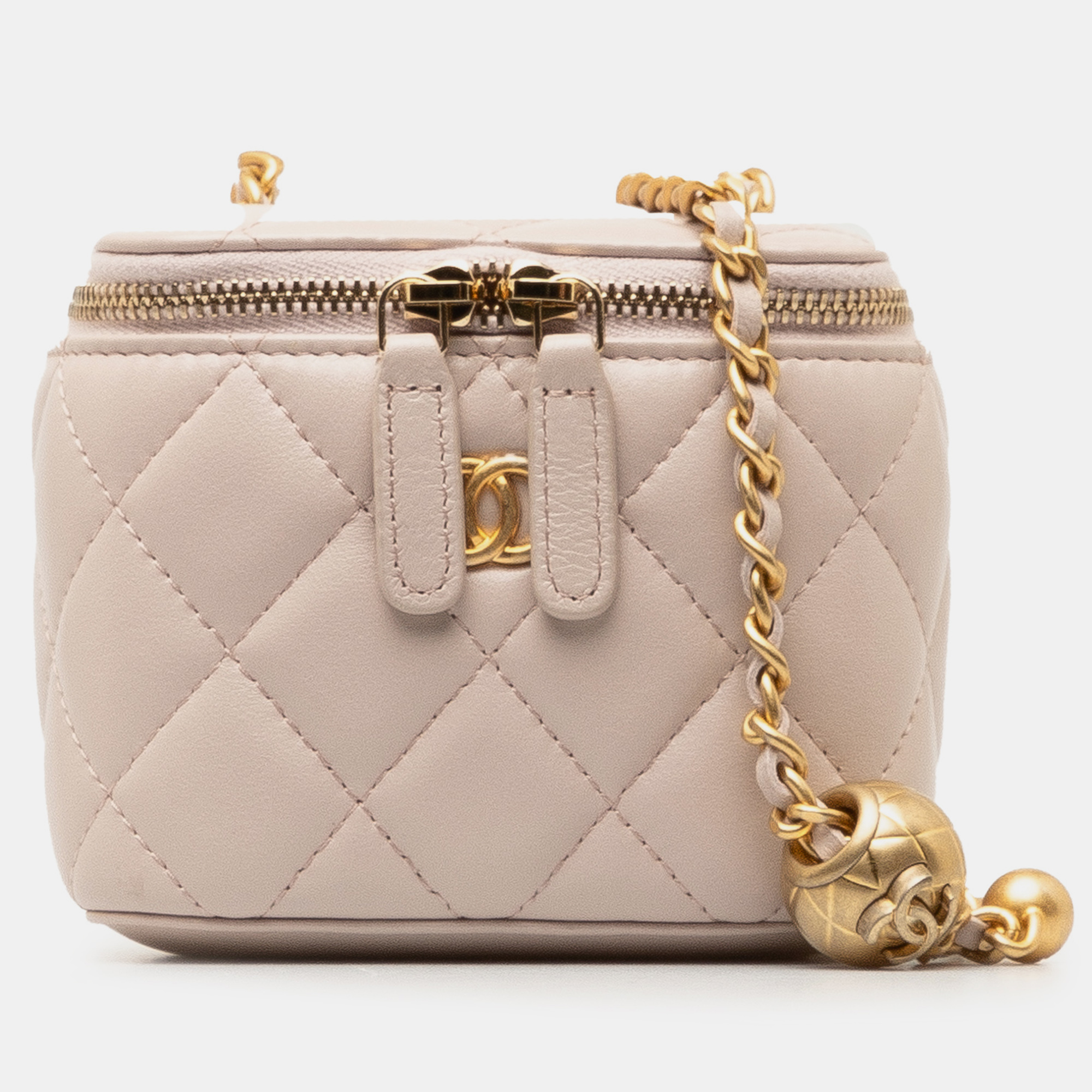 

Chanel Mini Lambskin Pearl Crush Vanity, Pink