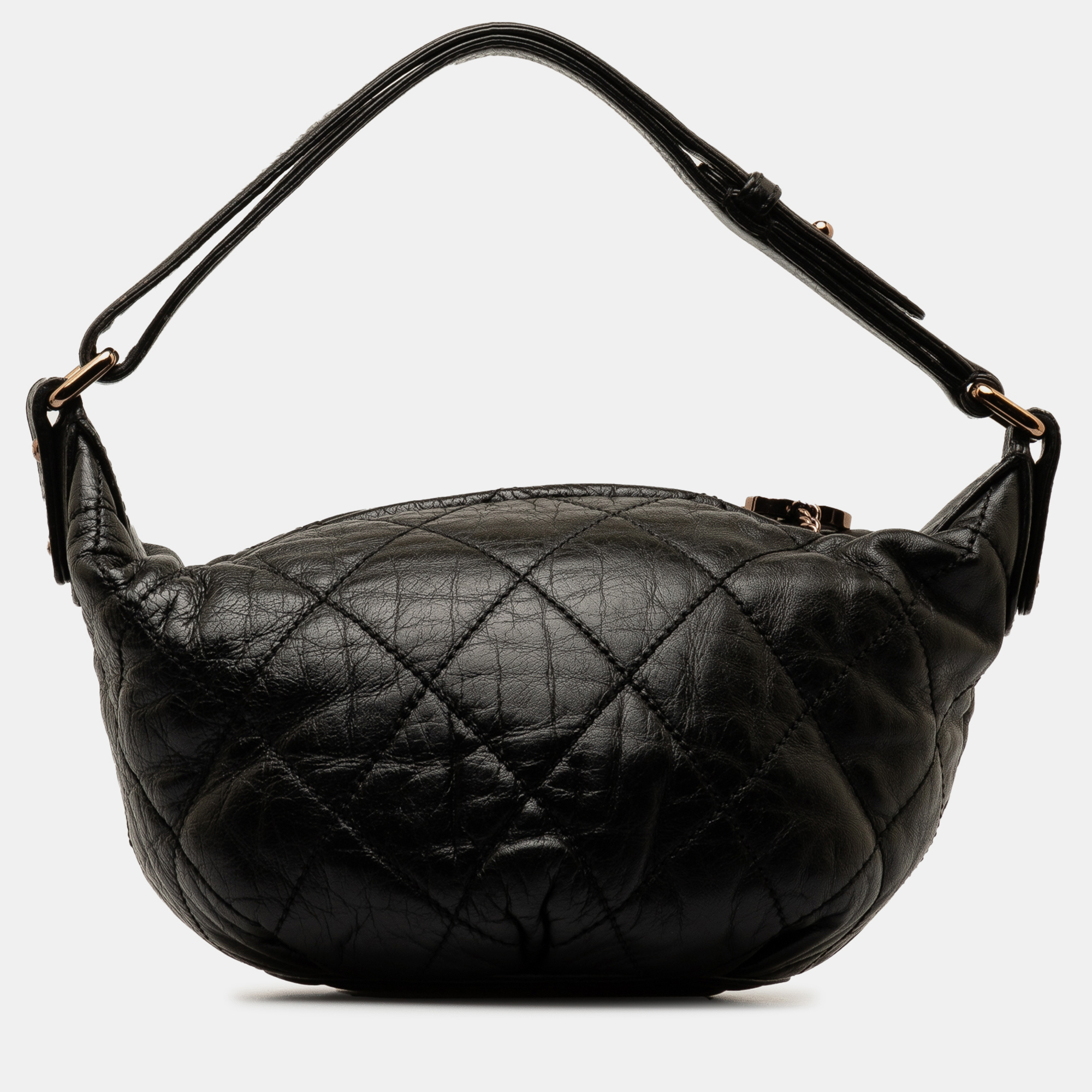 

Chanel Quilted Lambskin Cloudy Bundle Hobo, Black